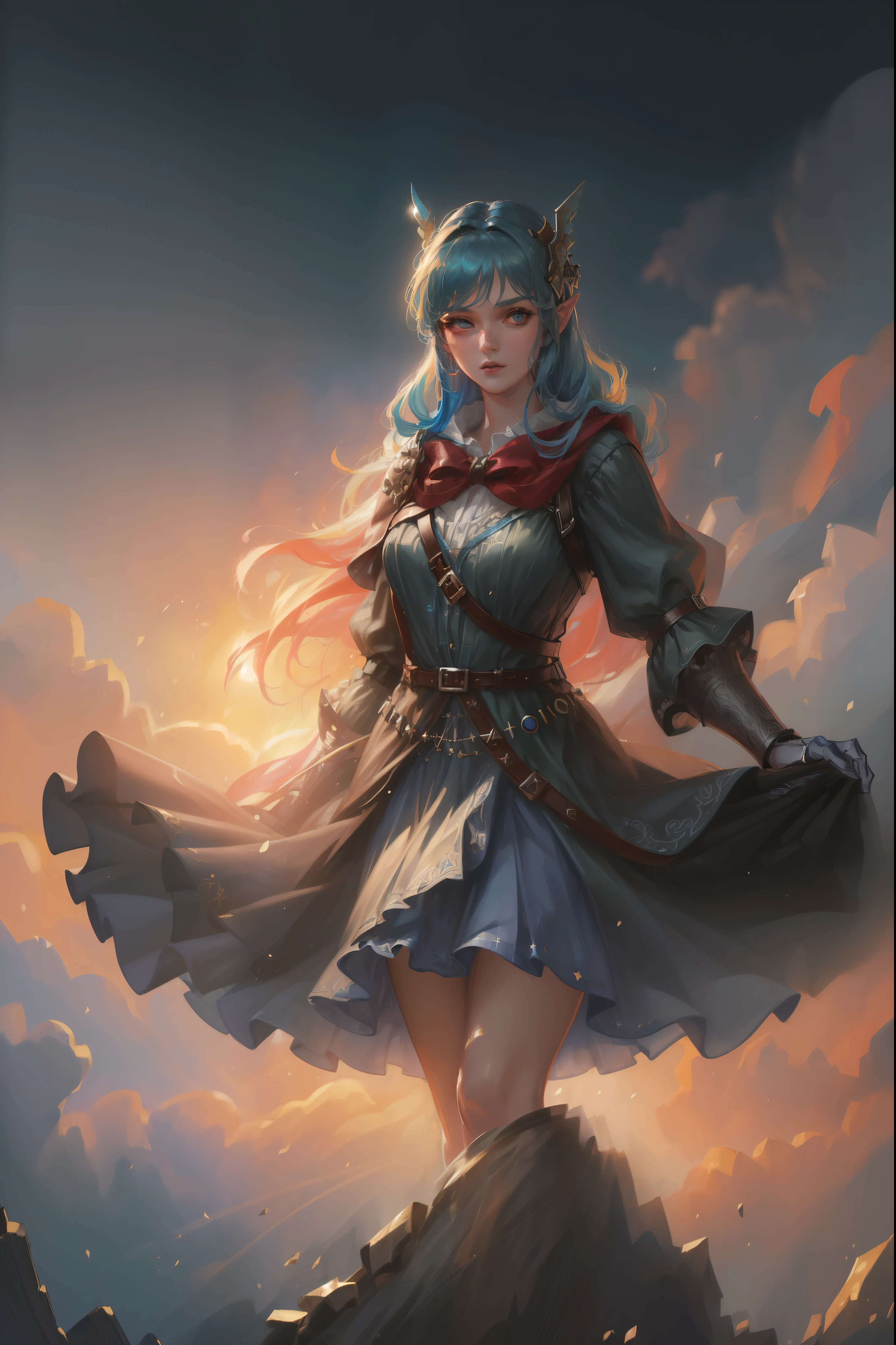 elf ears(((( 1girl, blue hair, right hand armament, // )), CGI, ((high quality:1.2, masterpiece:1.2)), absurdres, high resolution, (8k resolution), 8k, 8kres, 8k res, high details, detailed and intricate, intricate details, high intricate details, absurd amount of details, super resolution, ultra hd, megapixel, ((upper body:1.2)), portrait,)), CGI, ((high quality:1.2, masterpiece:1.2)), absurdres, high resolution, (8k resolution), 8k, 8kres, 8k res, high details, detailed and intricate, intricate details, high intricate details, absurd amount of details, super resolution, ultra hd, megapixel,