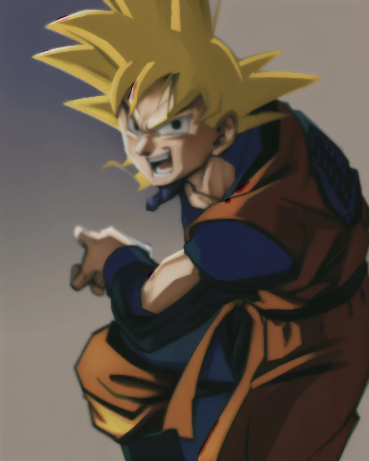 una caricatura de un joven gohan con una bola brillante en la mano, Son Goku, human goku, goku, dragon ball character, goku de dragon ball, goku de dragon ball z, goku de dragon ball z, goku as an asian man, retrato de goku, Estilo Akira Toriyama, goku super sayian, retrato de goku, super saiyan goku