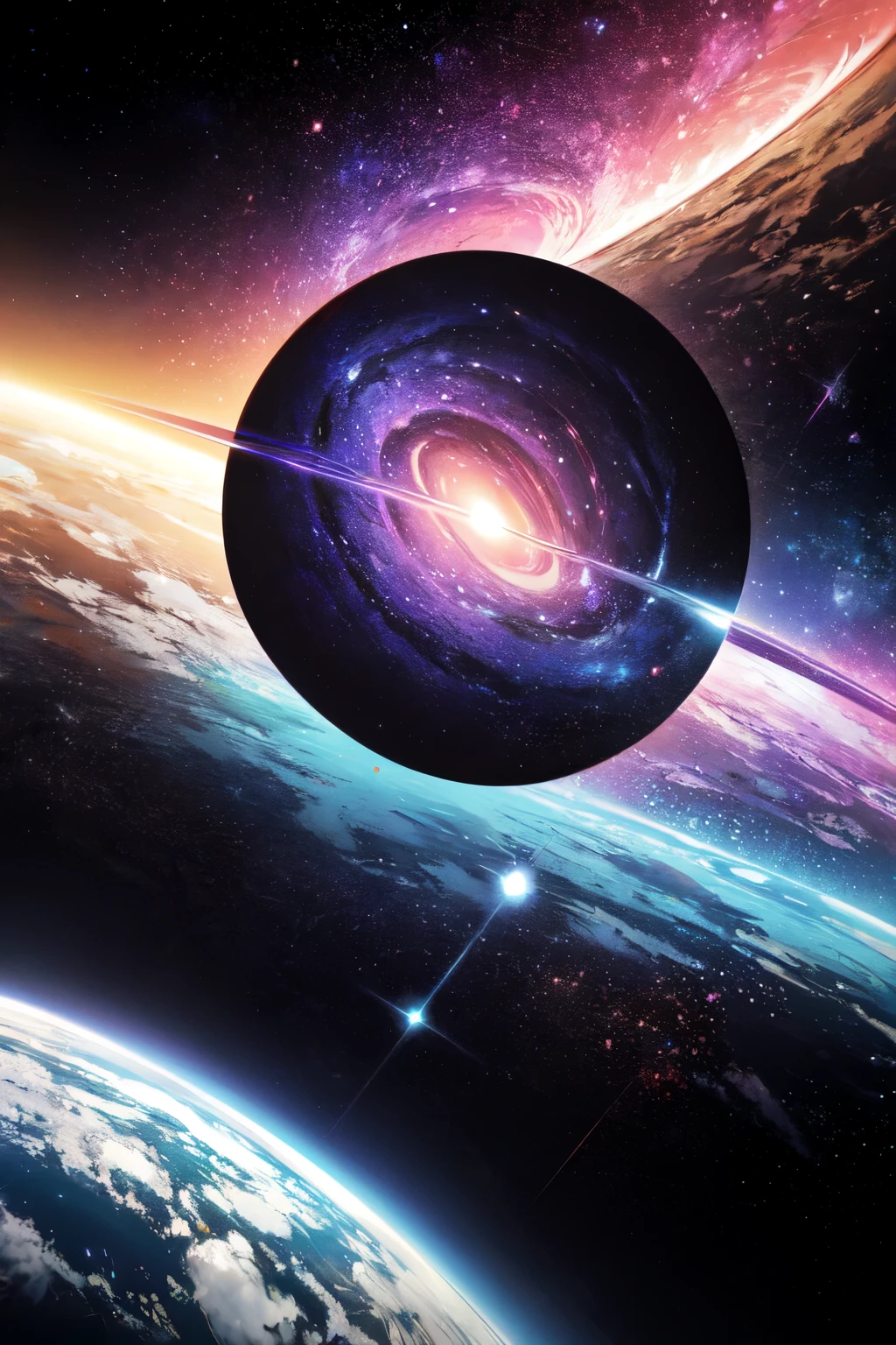 a purple-colored cosmic space, with the Infinity Symbol at the bottom of the image, com o Titulo "Getsu_Infinity" no centro da imagem.