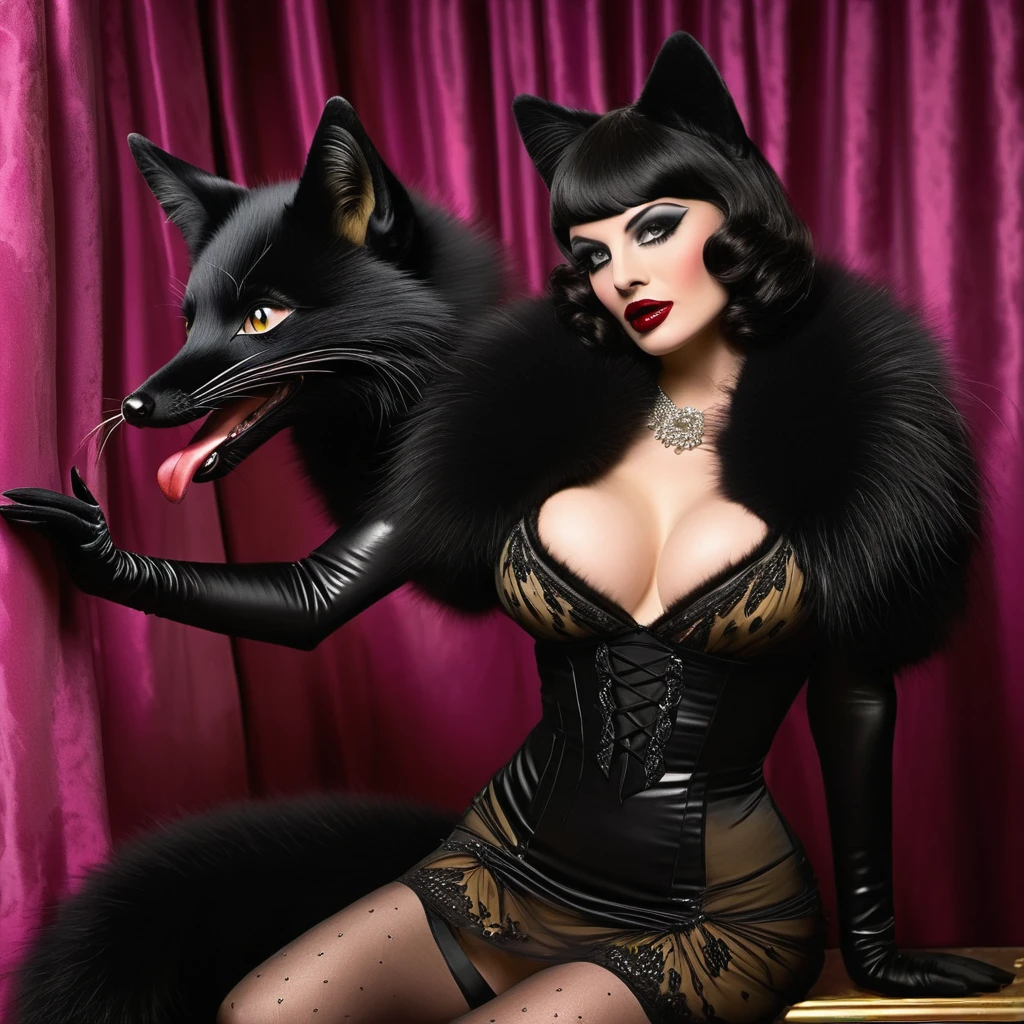A evil mystic black fox steals into young men's rooms at night and transforms into a lovely temptress, making them perform carnal acts, and stealing their seed. Set in 1920's New York City