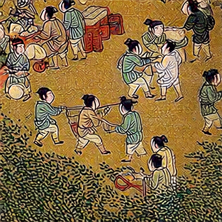 (masterpiece, best quality:1.2), Market paintings, ancient Tang Dynasty paintings, market paintings, bustling ancient Chinese markets