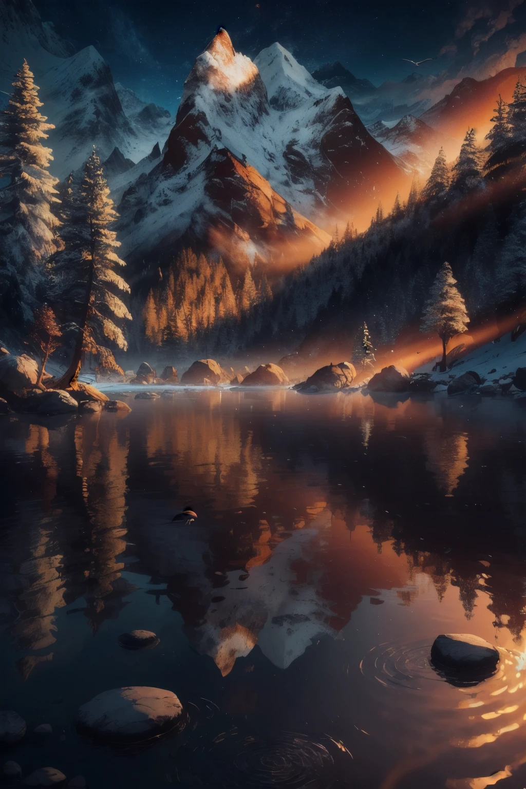 Picture a serene scene from Arcadia Bay in Life is Strange, captured in stunning 4K resolution (3840 x 2160 pixels). The sun is just beginning to rise, casting a warm golden glow over the bay. The surface of the water reflects the vibrant colors of the sky, creating a breathtaking and immersive visual experience. The air is filled with a sense of tranquility, as gulls glide effortlessly overhead and the leaves of the surrounding trees shimmer in the early morning light. Every detail is rendered in high definition, from the creases on the bark of the trees to the ripples on the water's surface. The image lies before you like