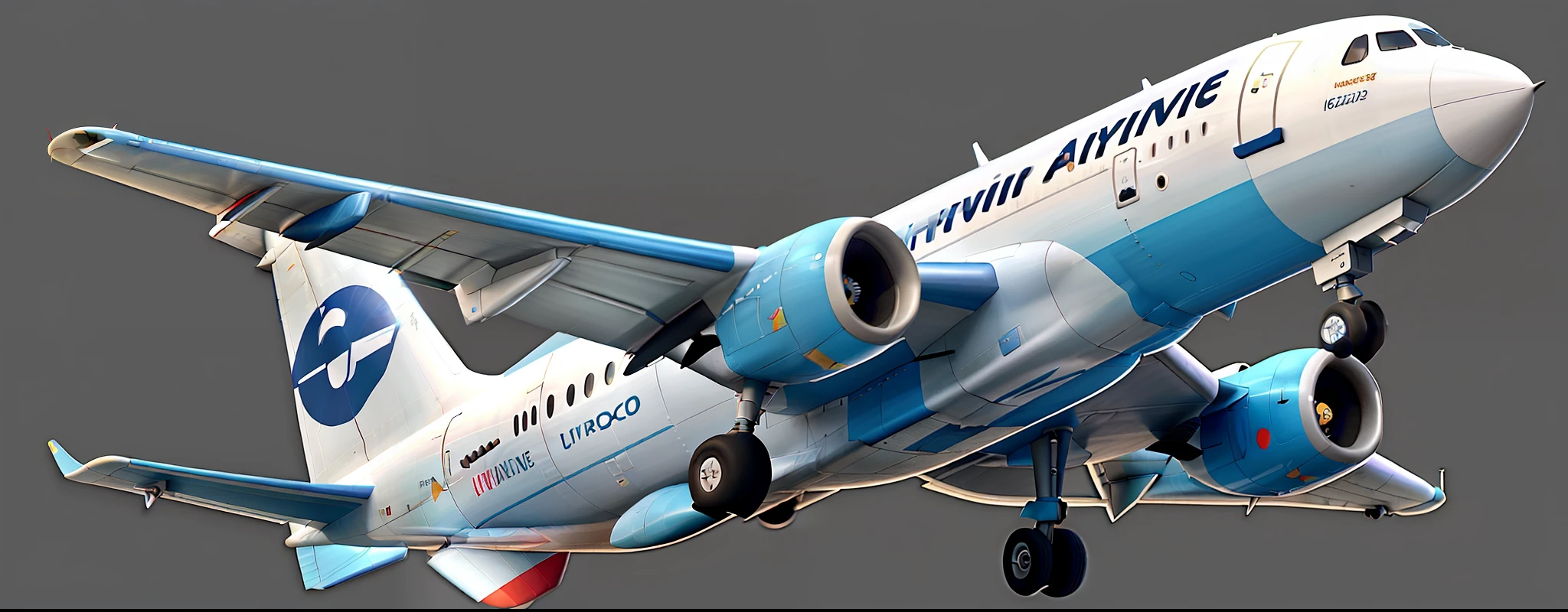 airliner, airplane, Pixar, cinematic lighting, from above, UHD, masterpiece, ccurate, super detail, best quality, highres