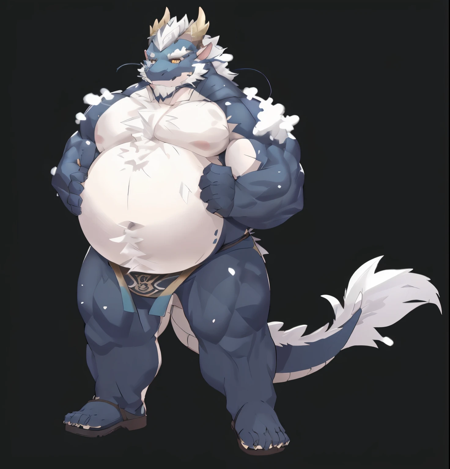 (black skin oriental dragon),(Black and white yin yang general naked kimono),Holding a long sword,strong posture,stand calmly,(The background is a city covered in ice and snow:1.2),abdominal ,heroic posture飒爽,perfect masterpiece,Various facial details,distance perspective,specific description,masterpiece,CG,(golden eyes),black and white pattern,dark purple tail,General,heroic posture,dragon,black and white fur,Specific facial details,Half body,(Black and white yin and yang general combat shoes),(Chang Ling),((middle aged)),(Face focus),(16K),HD,black and white belly,temple,beard,(Face line),different students,(Black and white yin and yang naked kimono),(black and white hair),Strong,muscle,(High resolution:1.3),(Standing in front of a city covered in ice and snow),(close up),(Detailed face:1.5),Perfect details,(Half body),(Detailed depiction of face:1.5),(Zoom in on face:1.5),(白色Face line:1.2),(black beard:1.3),(white face;1.6),white body