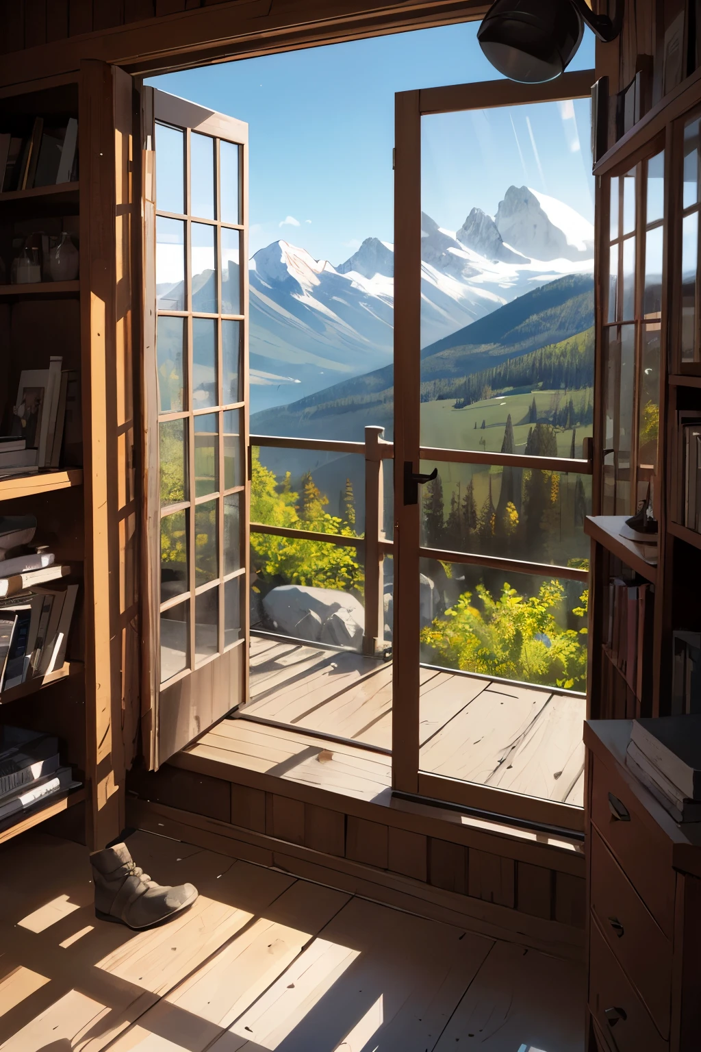  uma biblia aberto em um banco com uma montanha ao fundo, :: High definition, by Étienne Delessert, integrado nas montanhas, full subject in frame and view, The window is open, Bible, por Kurt Roesch, 8 1 5, all in the amazing outdoors view, com vista para um vale, Epic view, por Erwin Bowie