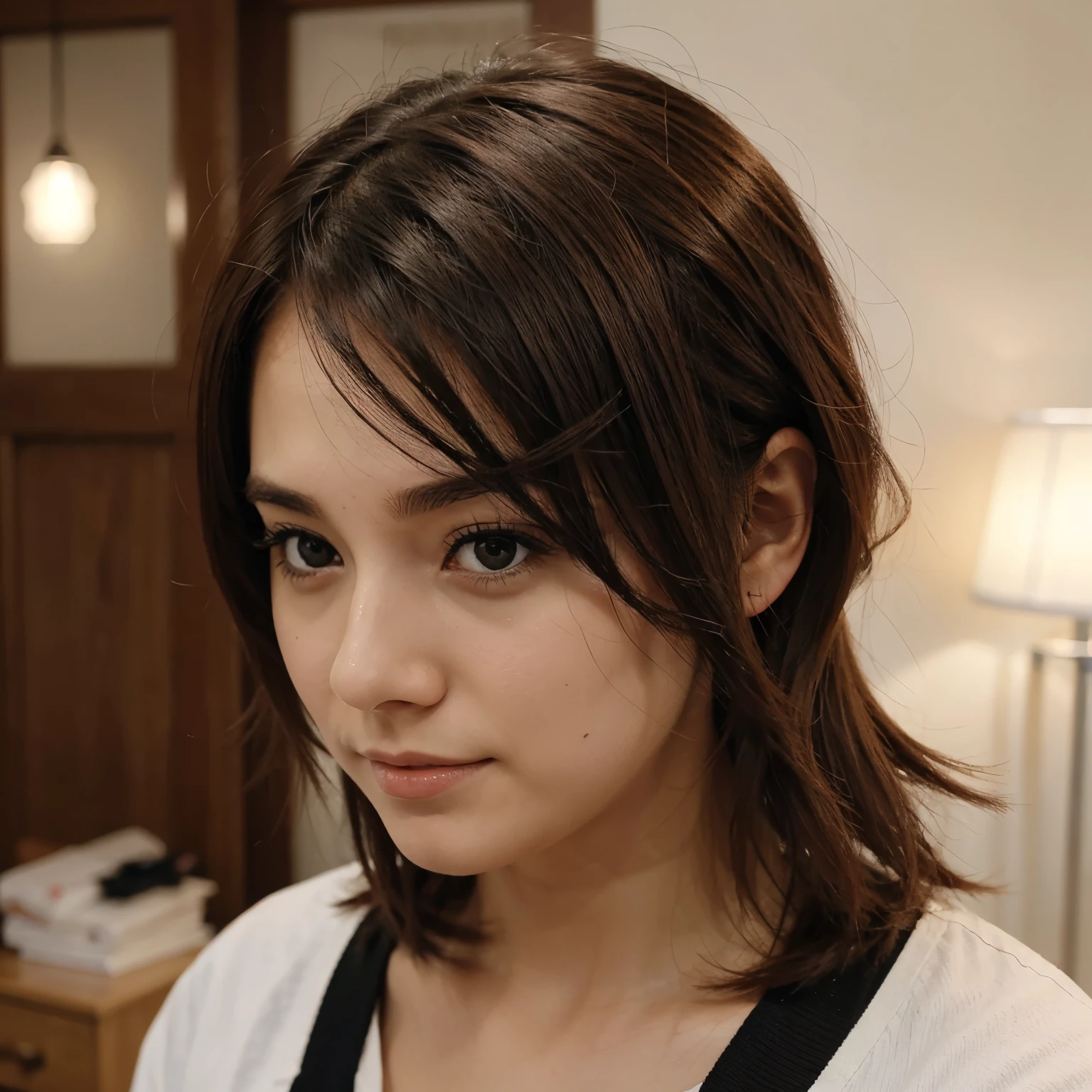 Crie um anime na estatura forte cabelo milita de barba