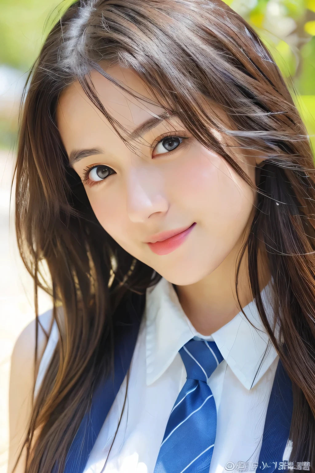 (((32k,high details,high detail、masterpiece,attention to detail,alone))),Raw photo & realistic atmosphere,beautiful dark blue eyes,detailed mouth,glossy lips,thin eyebrows,fine eyes、Soft white skin that shines in every detail、her deep black eyes are so beautiful,lip details、very beautiful face,very well-shaped face、lifelike face,shining beautiful lips,beautiful eyebrows,infinite reality, Realistic young gravure idol,she'she'she'she'she'she'very cute woman , young gravure idol, young gravure idol, Very beautiful and cute 21-year-old beautiful girl,incredibly beautiful and classy,21-year-old beautiful girl,natural soft light,(shiny hair,,Beautiful and kind eyes:1.5),gentle smile,well-shaped chest,medium long hair,tie hair,beautiful posture,no makeup,think ahead,