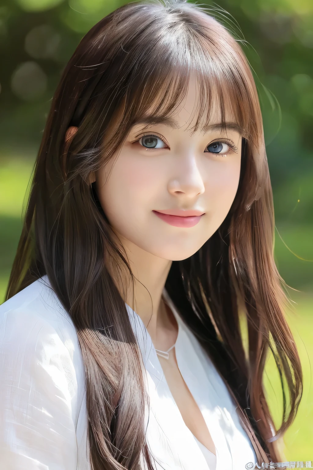 (((32ｋ,high details,high detail、masterpiece,attention to detail,alone))),Raw photo & realistic atmosphere,beautiful dark blue eyes,detailed mouth,glossy lips,thin eyebrows,fine eyes、Soft white skin that shines in every detail、her deep black eyes are so beautiful,lip details、very beautiful face,very well-shaped face、lifelike face,shining beautiful lips,beautiful eyebrows,infinite reality, Realistic young gravure idol,she&#39;she&#39;she&#39;she&#39;she&#39;she&#39;very cute woman , young gravure idol, young gravure idol, Very beautiful and cute 21-year-old beautiful girl,incredibly beautiful and classy，21-year-old beautiful girl,natural soft light,（shiny hair,,Beautiful and kind eyes：1.5）,gentle smile,well-shaped chest,medium long hair,tie hair,beautiful posture,no makeup,think ahead,
