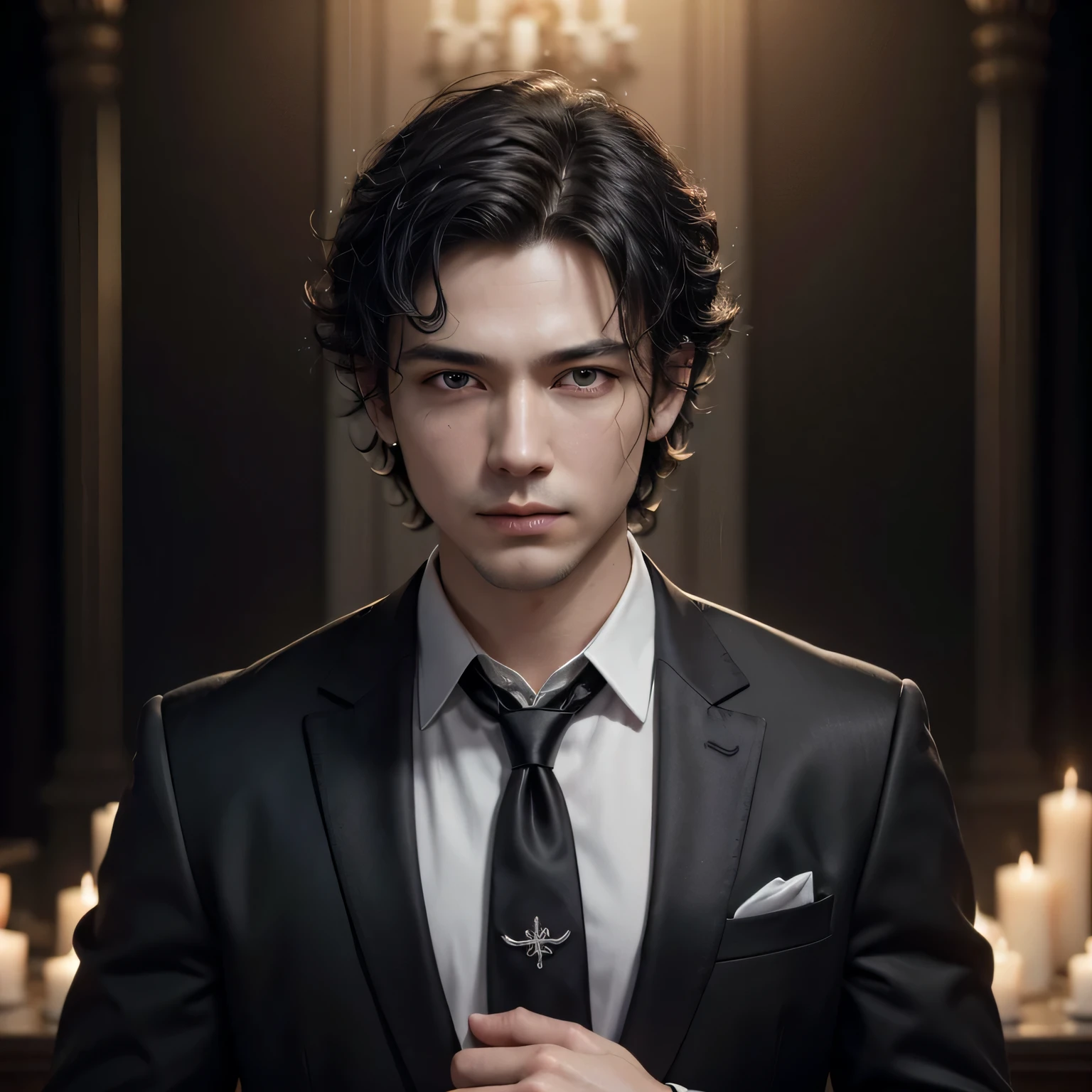 Skull in suit and tie