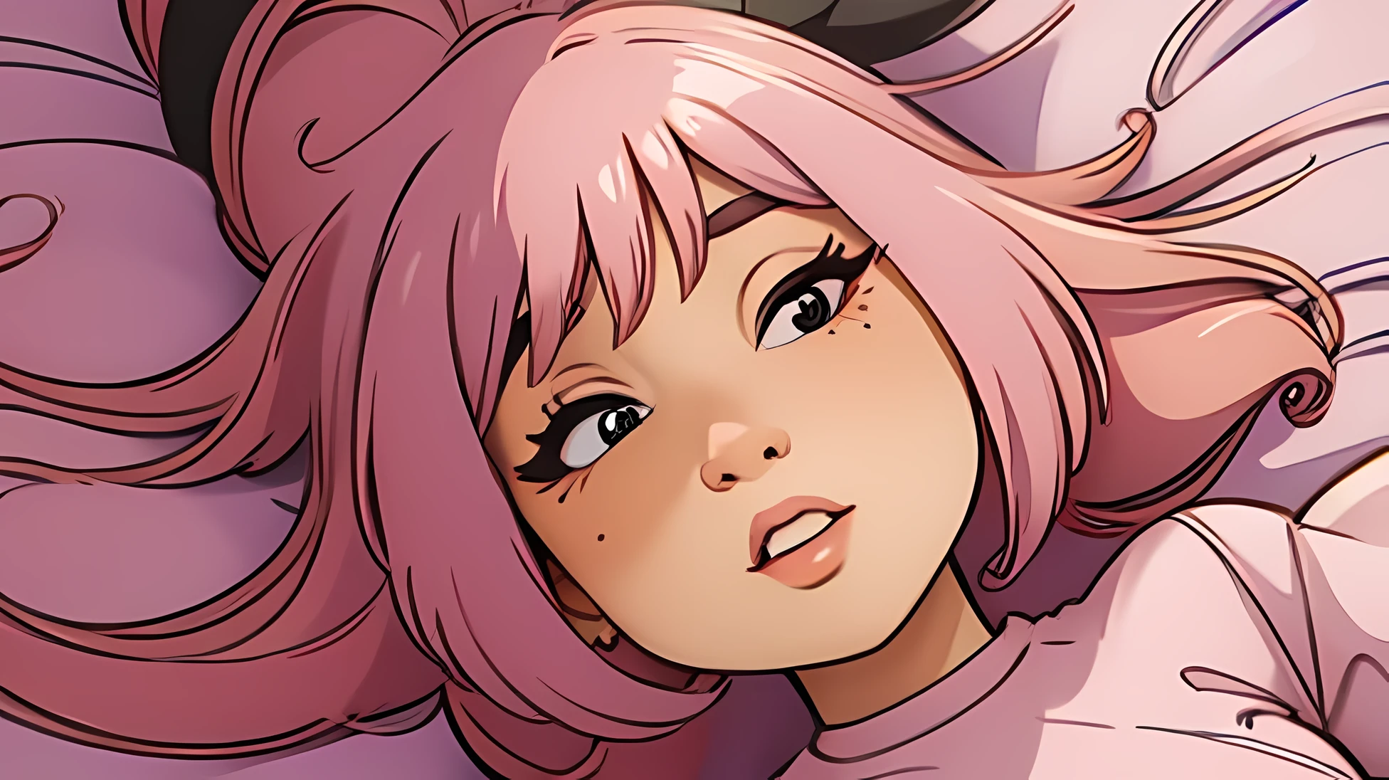 pink hair