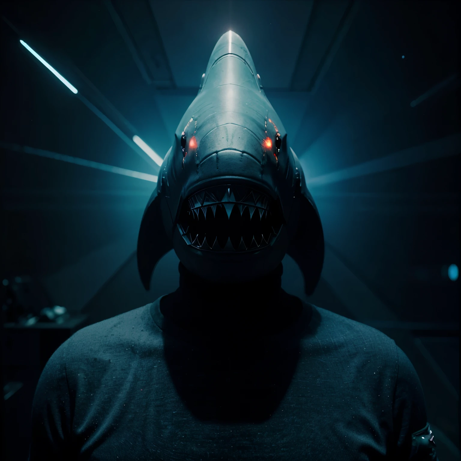 Space Shark: 3d space shark with realistic lights and colors full hd
