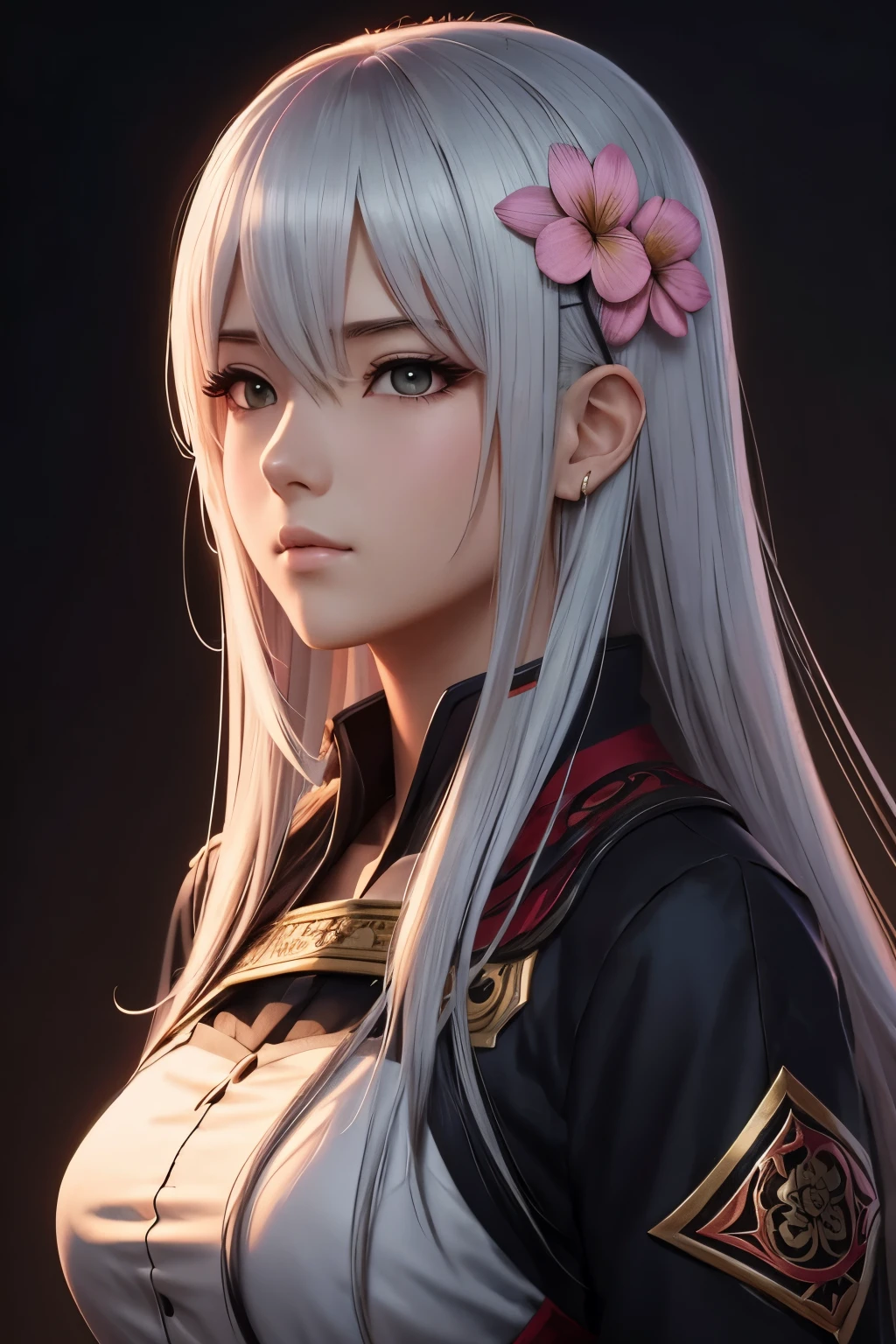 garota estilo anime com cabelos longos e flores no cabelo, waifu de anime fofo em um lindo vestido, linda garota de anime, arte digital detalhada fofa, lindo retrato de anime, guweiz no pixiv artstation, obras de arte no estilo de guweiz, guweiz no artstation pixiv, arte digital detalhada de anime, estilo anime 4k