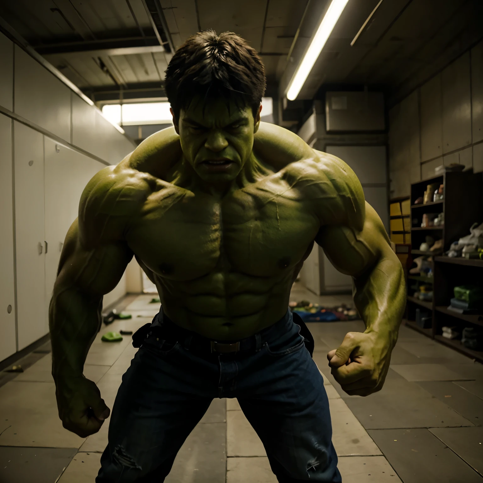 Hulk peleando contra goku