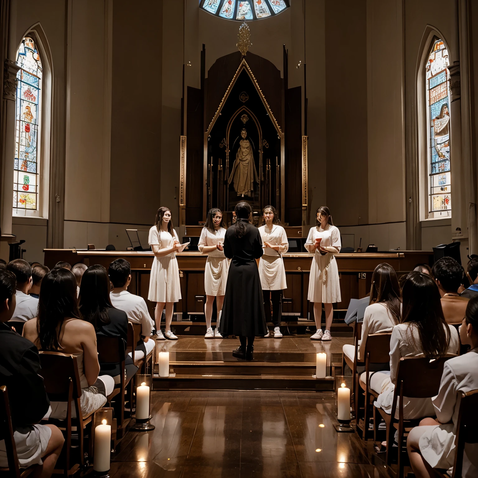 images of young worshipers