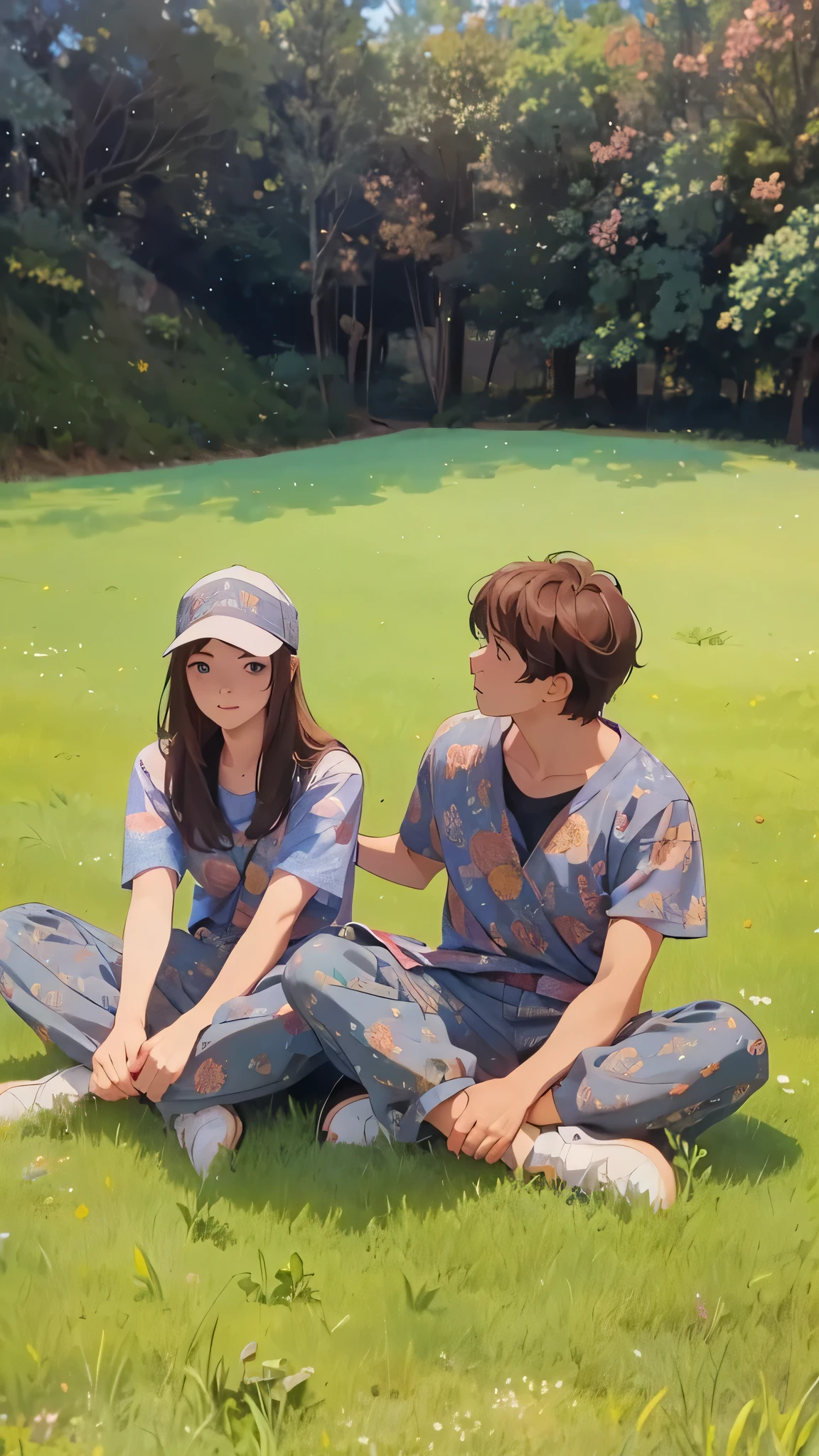 best details, best results,the background is very detailed, the background matches the example image, the background matches the example image, nothing has changed, the background remains consistent like the example image, nothing has changed, perfect results, best results, very detailed, anime style, male anime face and woman  