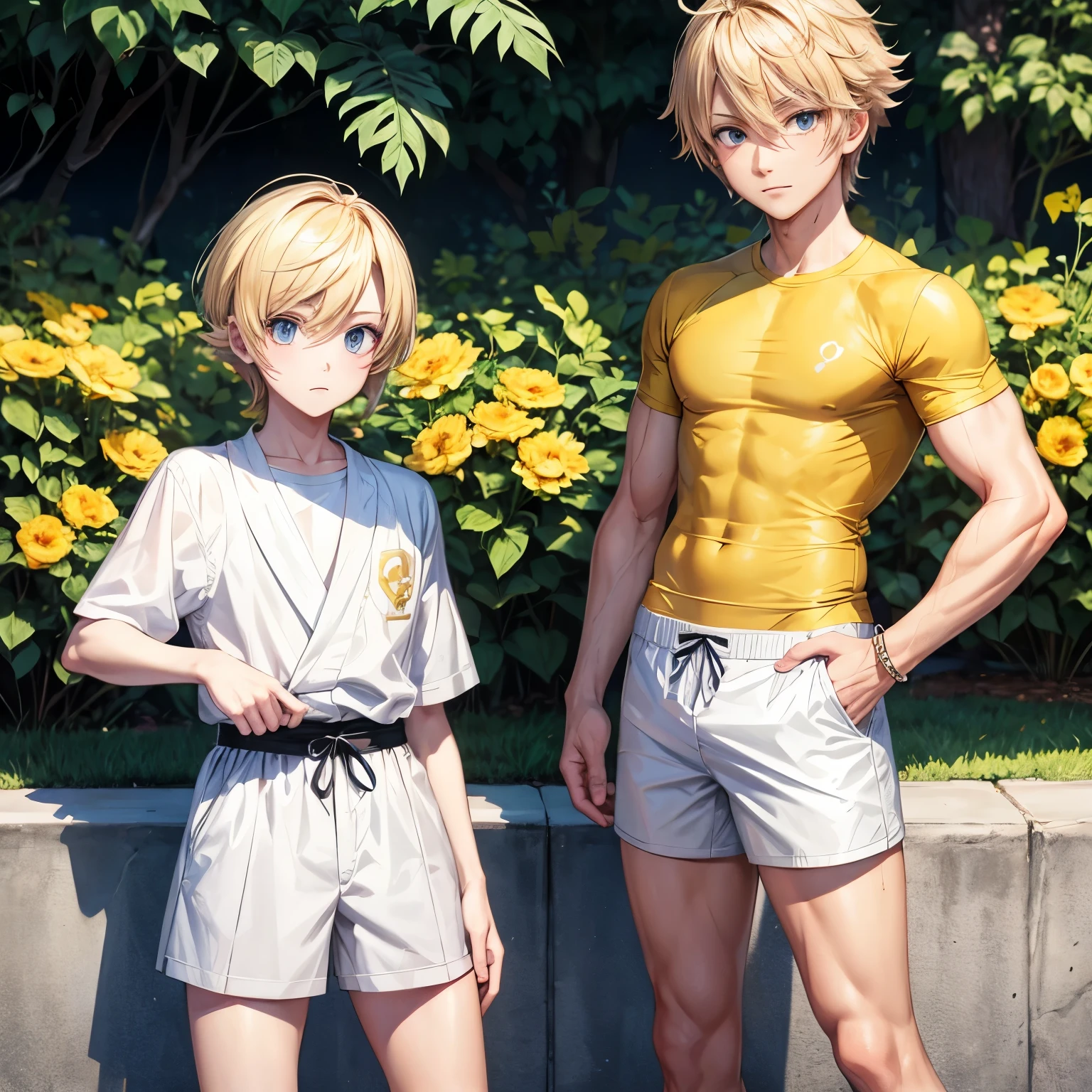Blond Pokémon trainer with a black mark under his eyes