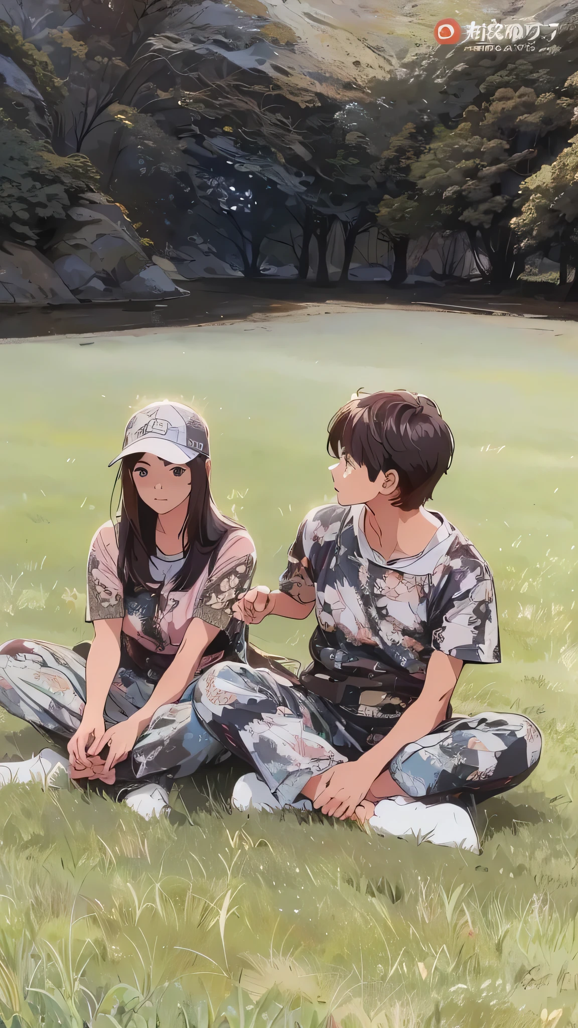 best details, best results,the background is very detailed, the background matches the example image, the background matches the example image, nothing has changed, the background remains consistent like the example image, nothing has changed, perfect results, best results, very detailed, anime style, male anime face and woman