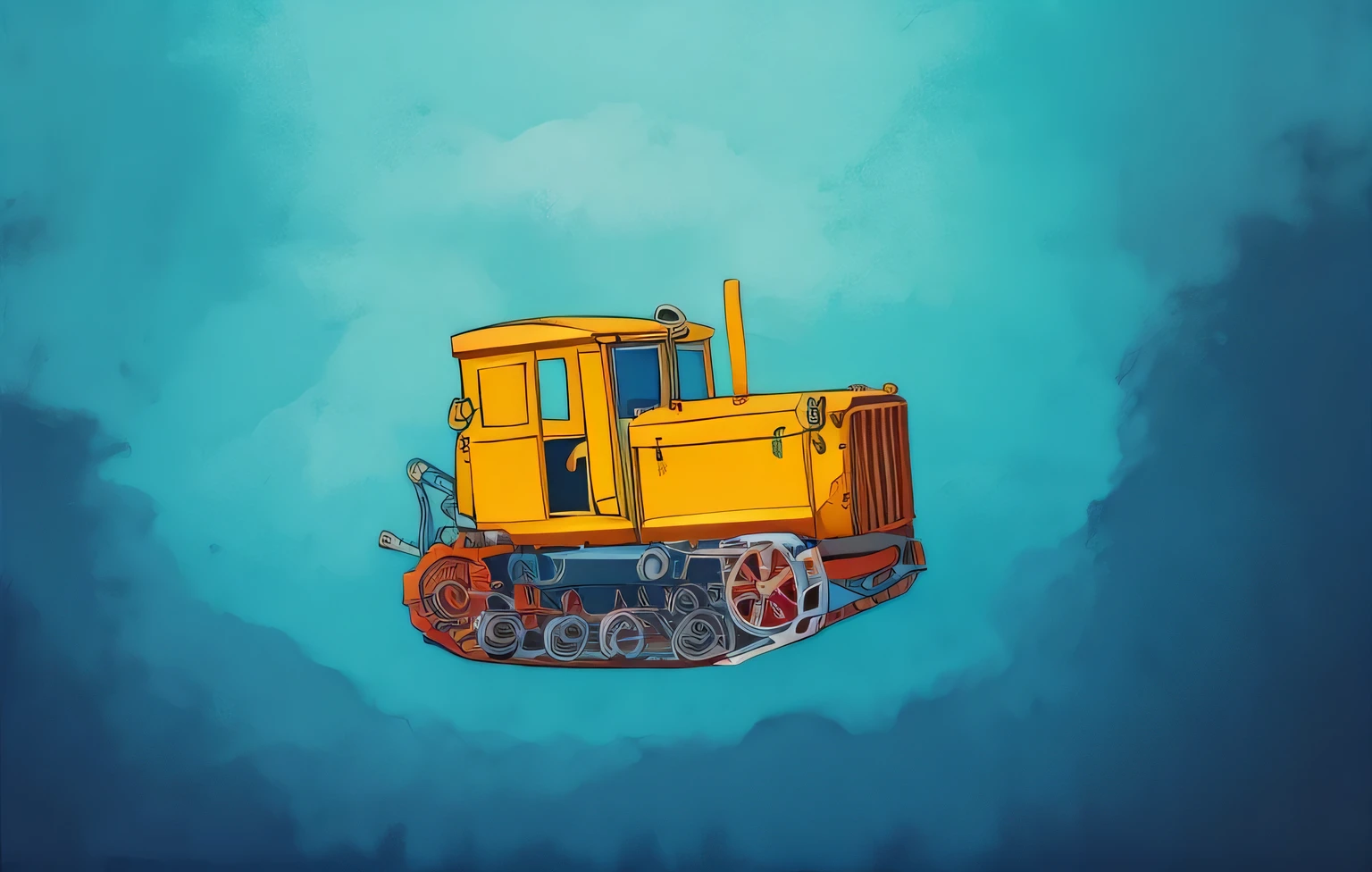 illustration style，sense of technology，mechanical，Bluish