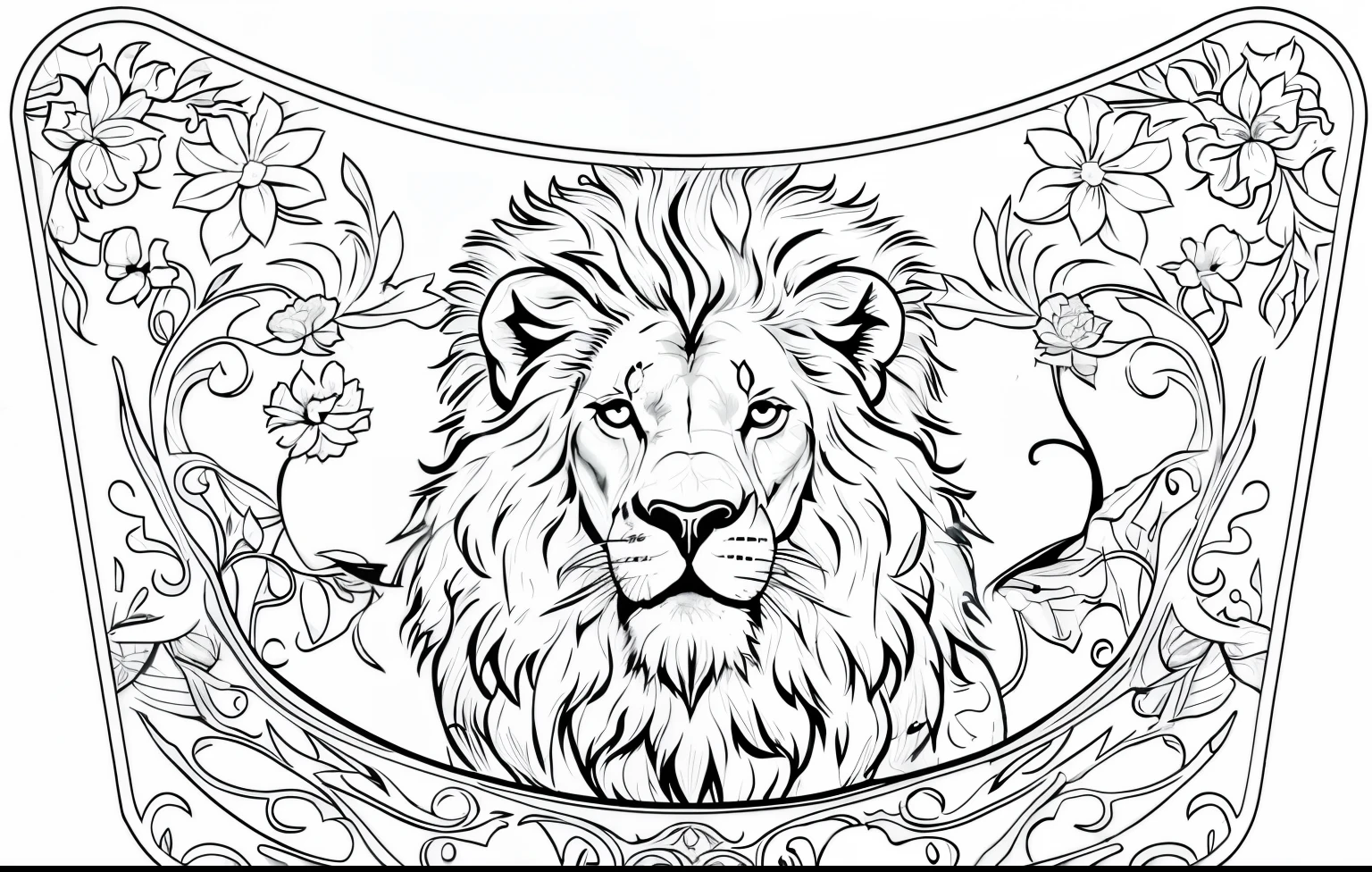 (Monochrome, Adult Colouring Pages, Vectorized) vector design, minimalist line drawing, blossoming vine, white background, clean line drawing, , fine line art, no shadows, best quality, high resolution, detailed background, high contrast.