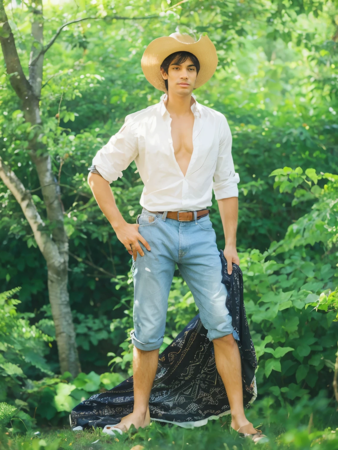 Homem, na floresta