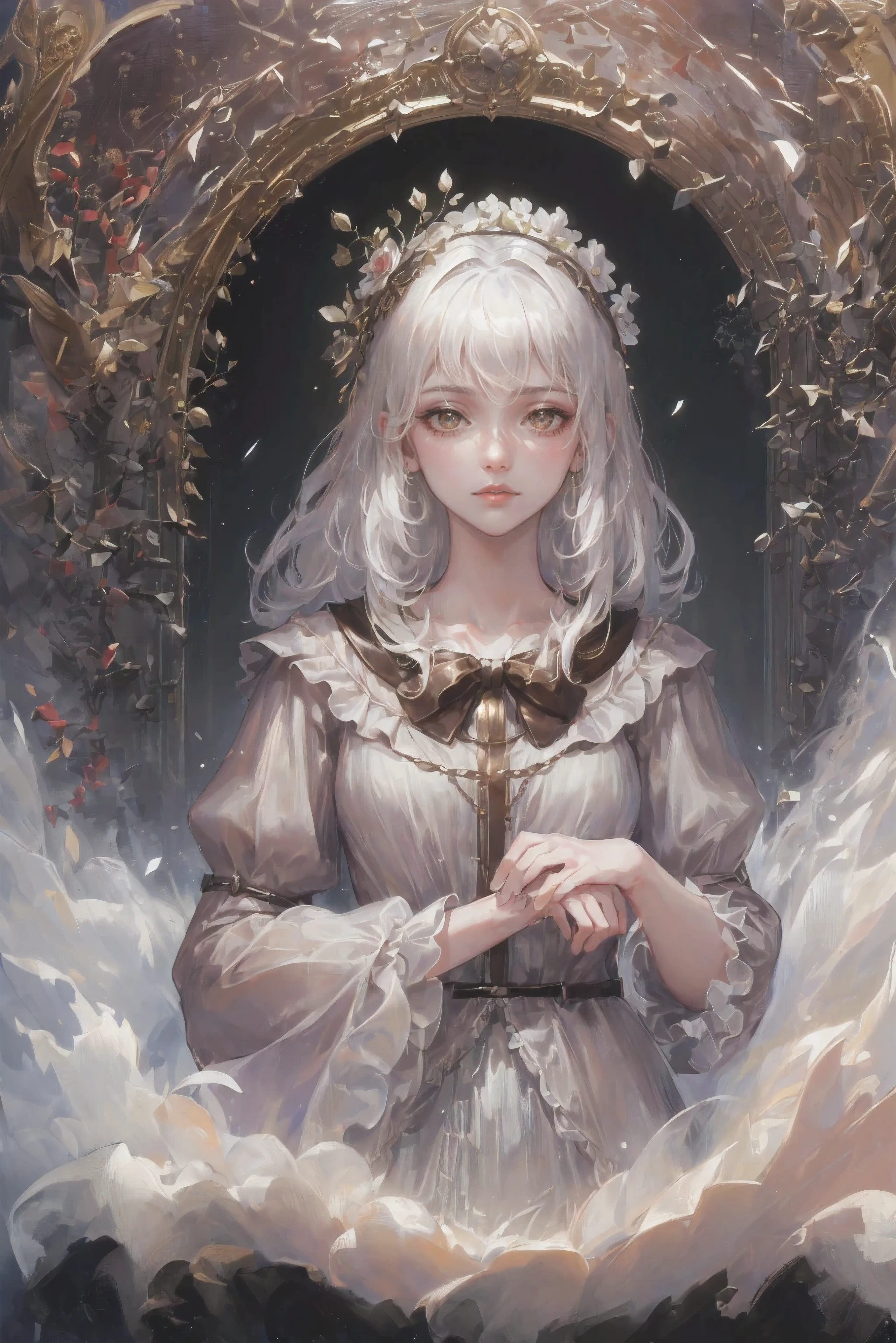 (((( 1girl, white hair, right hand armament, // )), CGI, ((high quality:1.2, masterpiece:1.2)), absurdres, high resolution, (8k resolution), 8k, 8kres, 8k res, high details, detailed and intricate, intricate details, high intricate details, absurd amount of details, super resolution, ultra hd, megapixel, ((upper body:1.2)), portrait,)), CGI, ((high quality:1.2, masterpiece:1.2)), absurdres, high resolution, (8k resolution), 8k, 8kres, 8k res, high details, detailed and intricate, intricate details, high intricate details, absurd amount of details, super resolution, ultra hd, megapixel,