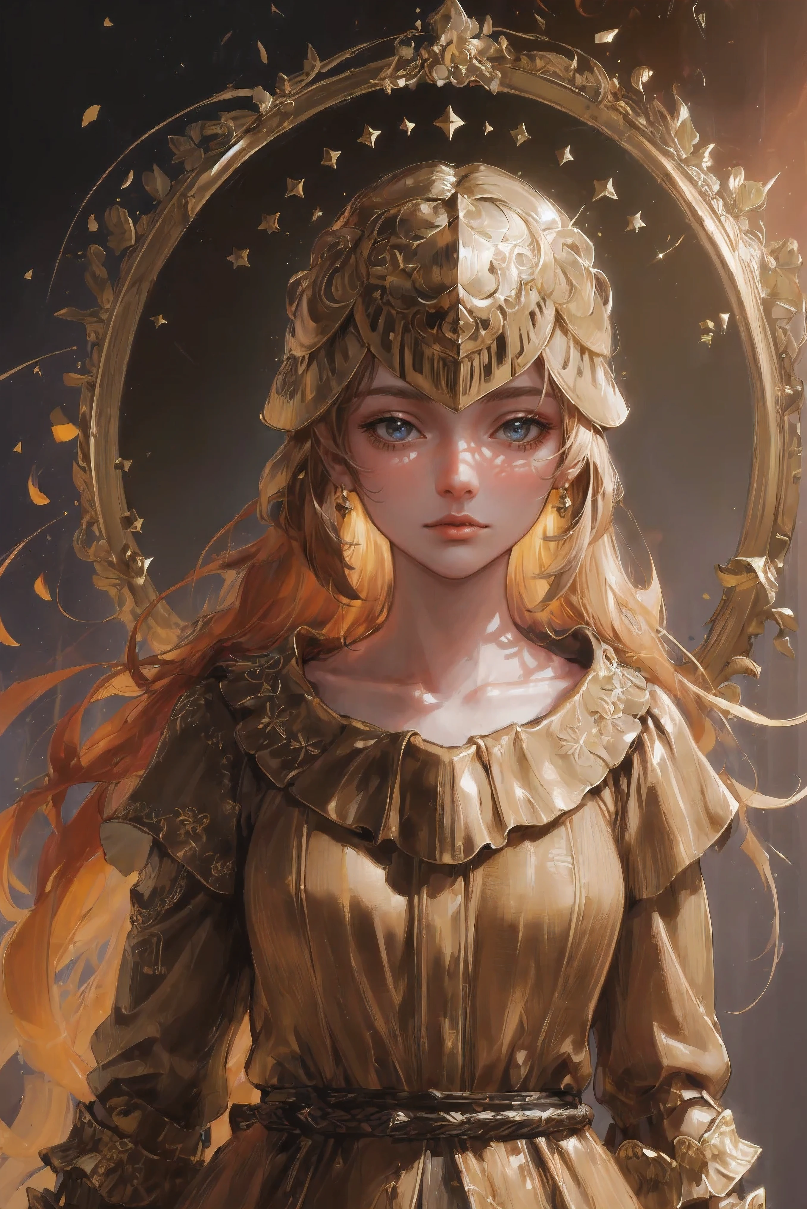 (((( 1girl, golden hair, right hand armament, // )), CGI, ((high quality:1.2, masterpiece:1.2)), absurdres, high resolution, (8k resolution), 8k, 8kres, 8k res, high details, detailed and intricate, intricate details, high intricate details, absurd amount of details, super resolution, ultra hd, megapixel, ((upper body:1.2)), portrait,)), CGI, ((high quality:1.2, masterpiece:1.2)), absurdres, high resolution, (8k resolution), 8k, 8kres, 8k res, high details, detailed and intricate, intricate details, high intricate details, absurd amount of details, super resolution, ultra hd, megapixel,