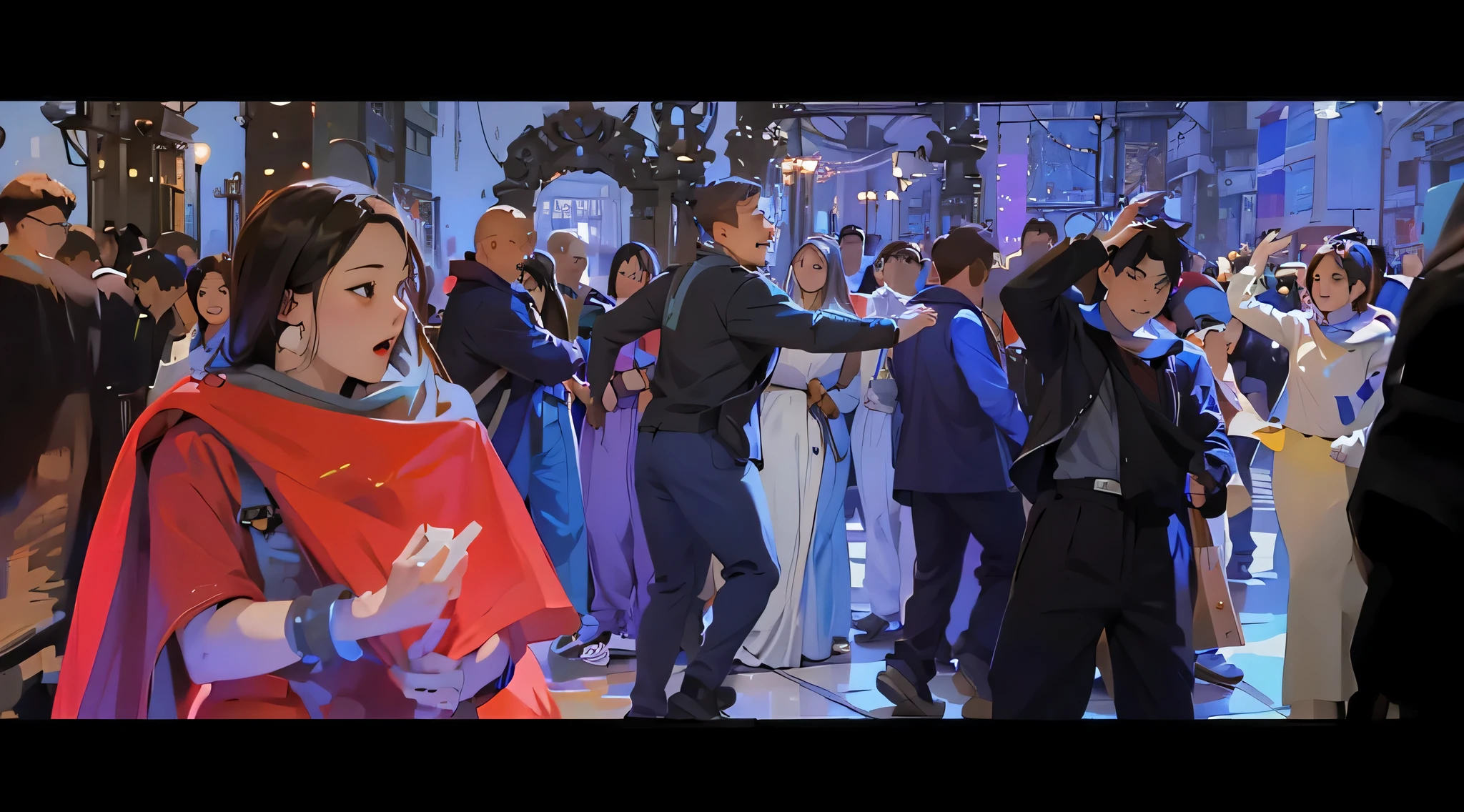 best details, best results,the background is very detailed, the background matches the example image, the background matches the example image, nothing has changed, the background remains consistent like the example image, nothing has changed, perfect results, best results, very detailed, anime style, male anime face and woman  