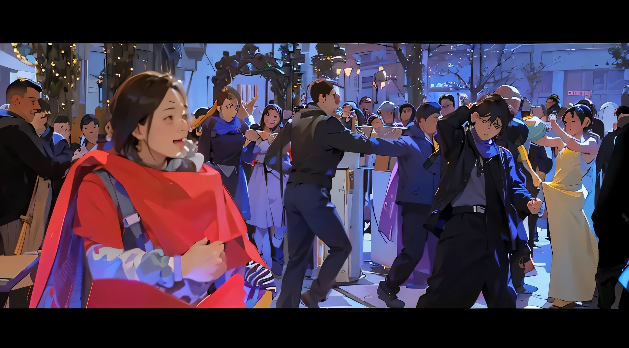 best details, best results,the background is very detailed, the background matches the example image, the background matches the example image, nothing has changed, the background remains consistent like the example image, nothing has changed, perfect results, best results, very detailed, anime style, male anime face and woman  