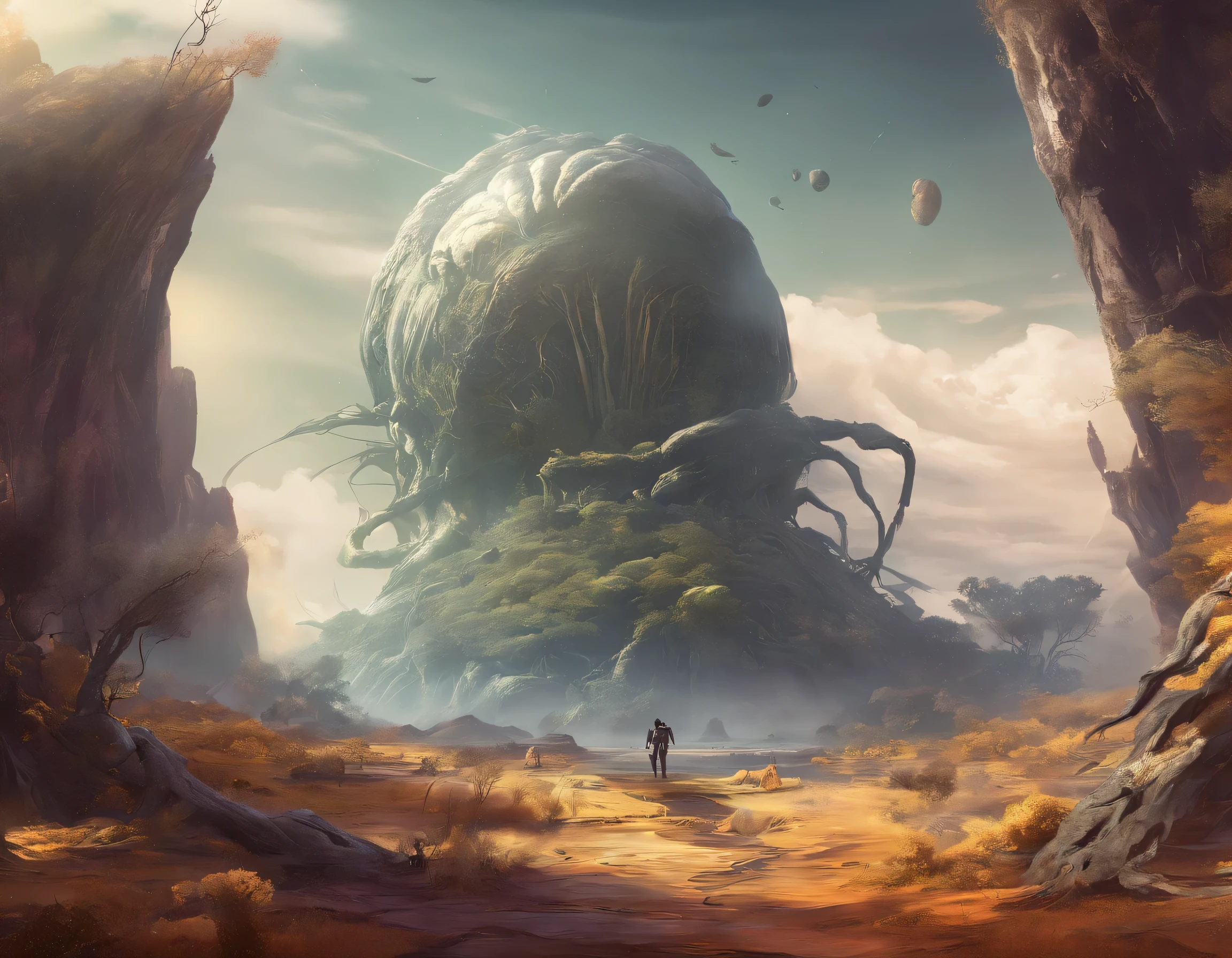 Alien landscapes, strange scenery, strange creatures, unusual plants