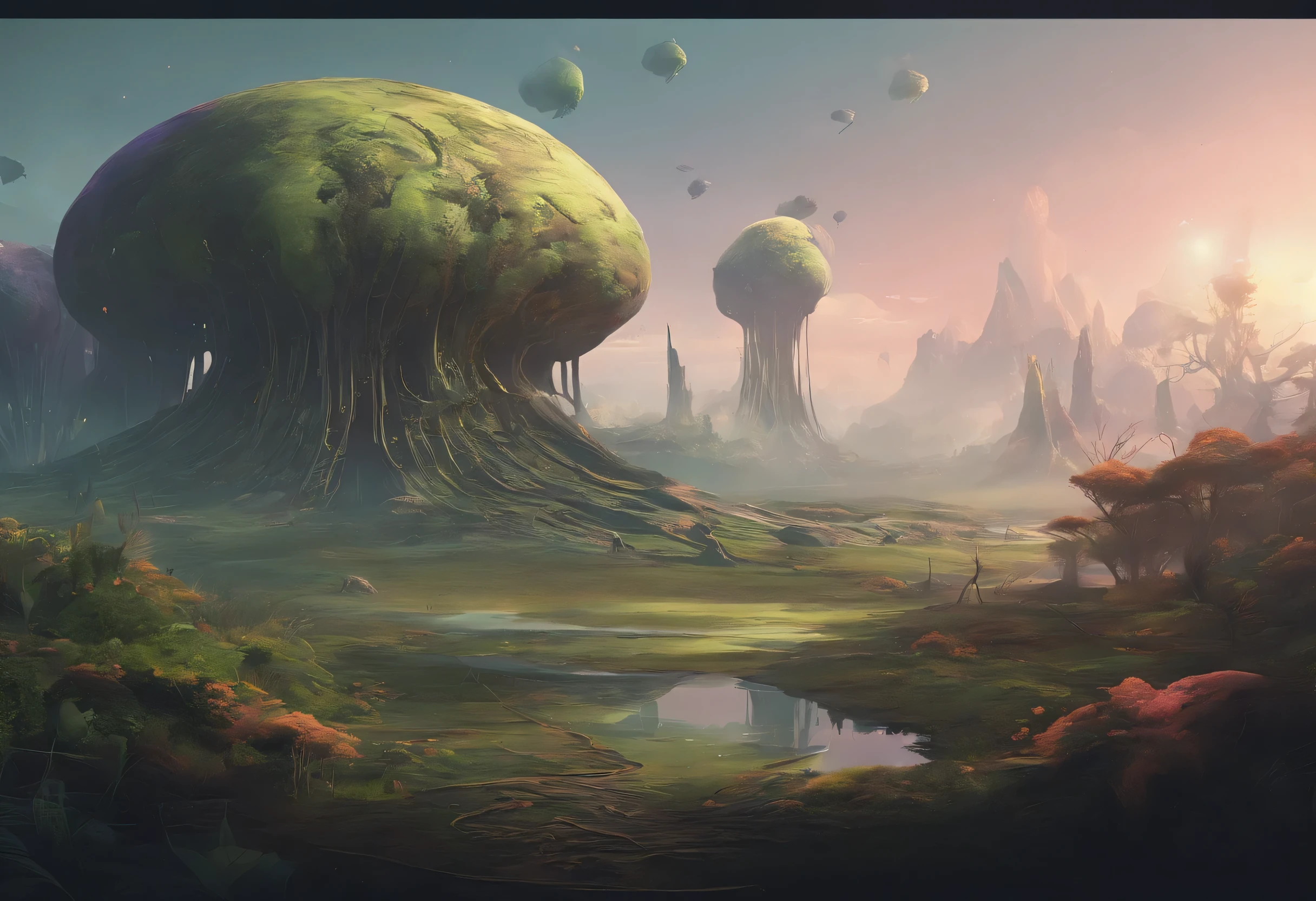 a landscape made of crawling brains and trypophobia, artstation landscape, artstation digital, illustrated by eddie mendoza and greg rutkowski, trending on artstation, cgsociety contest winner, cgsociety hd, cgsociety 4 k uhd, 4k, 8 k