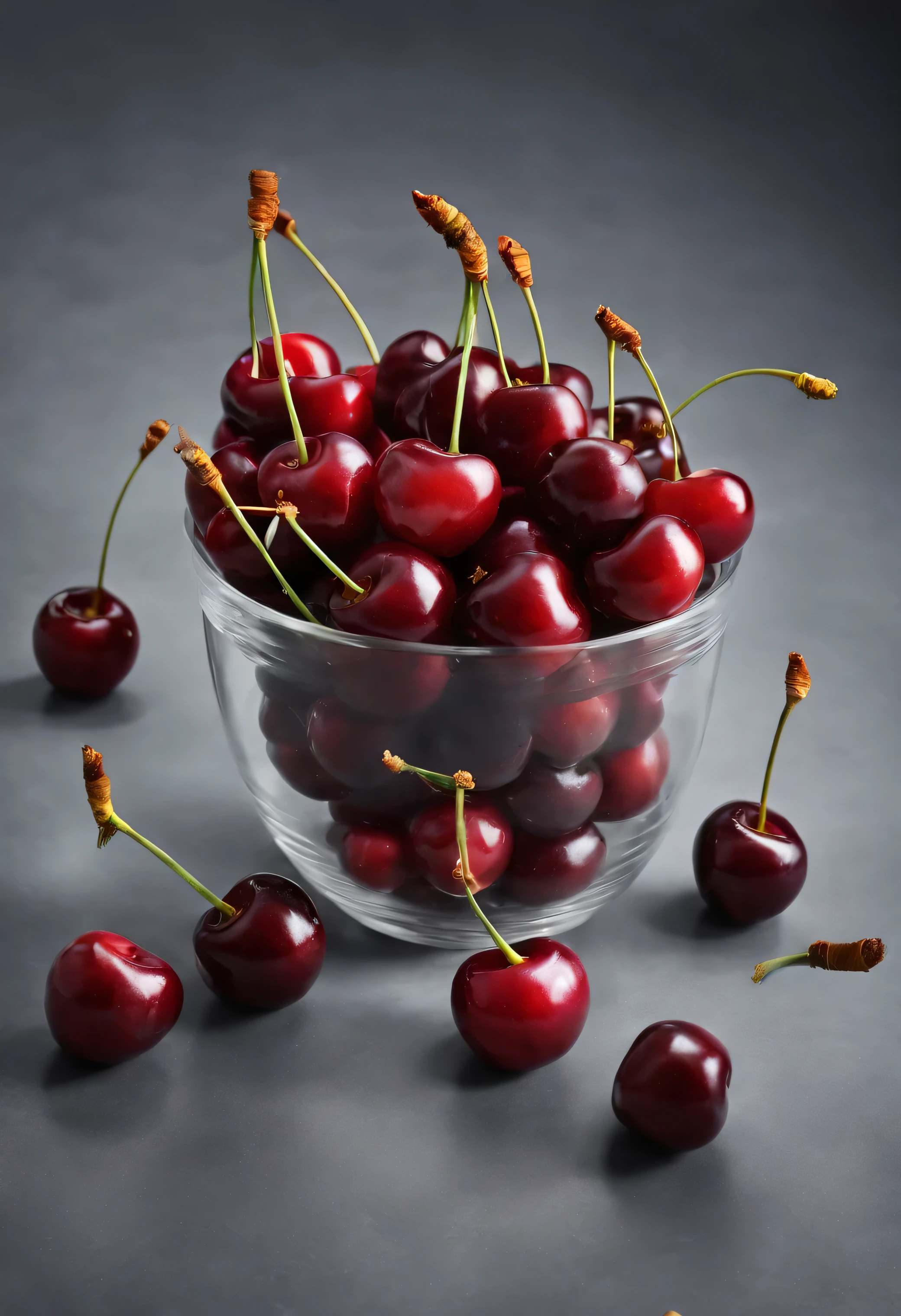 cherry, white background, magazine photo