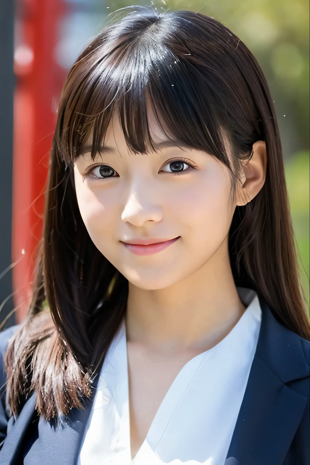 Young Japan woman face、A little plain but charming and cute