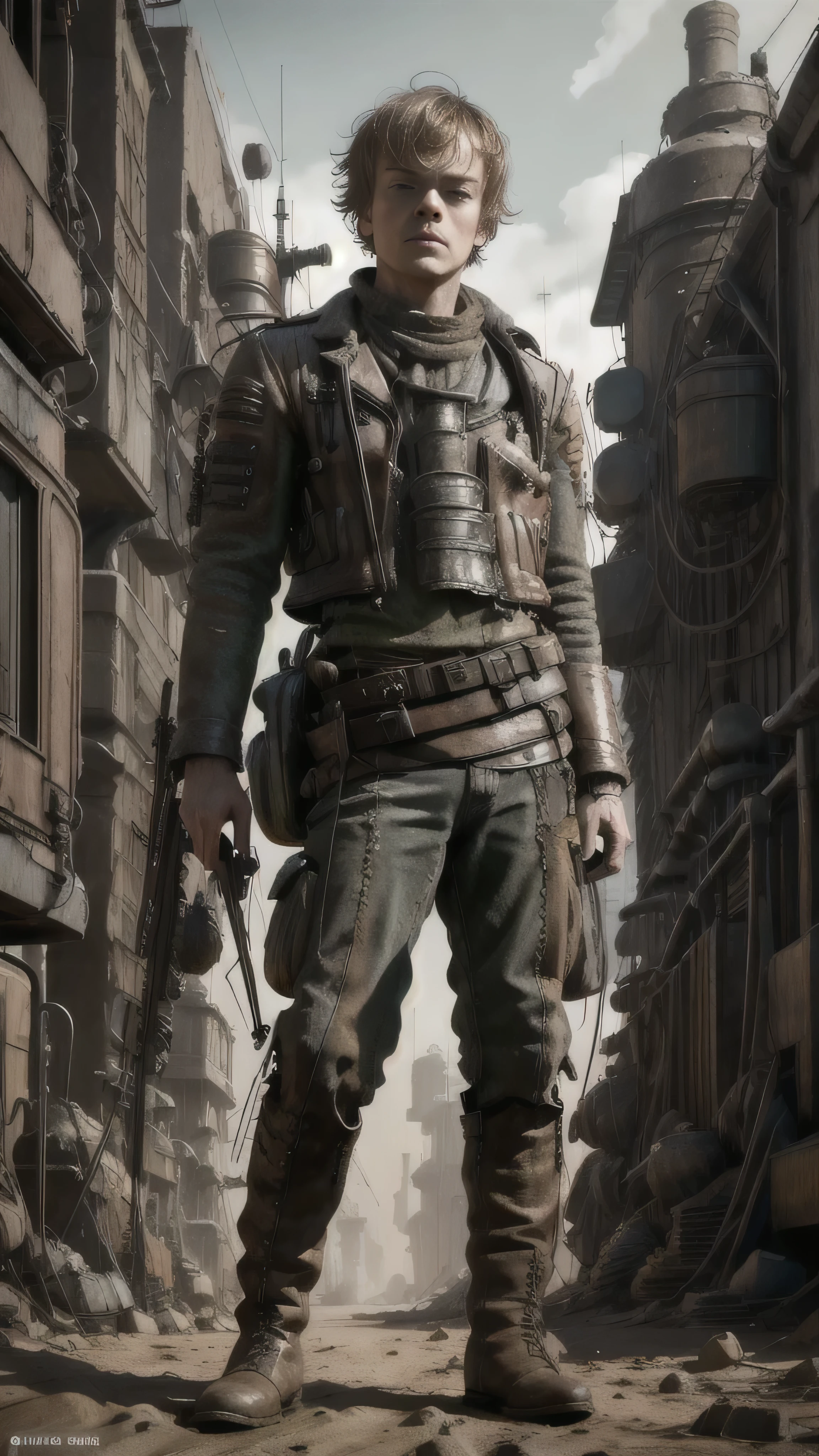 (Alfie Allen) as theongreyjoy, (gray armor), boots, (small blades), standing in a forest, 1man, solo, beautiful detailed glow, detailed, cinematic light, intricate detail, realistic, highres, detailed facial features, high detail, sharp focus, smooth, aesthetic, extremely detailed, stamp, octane render