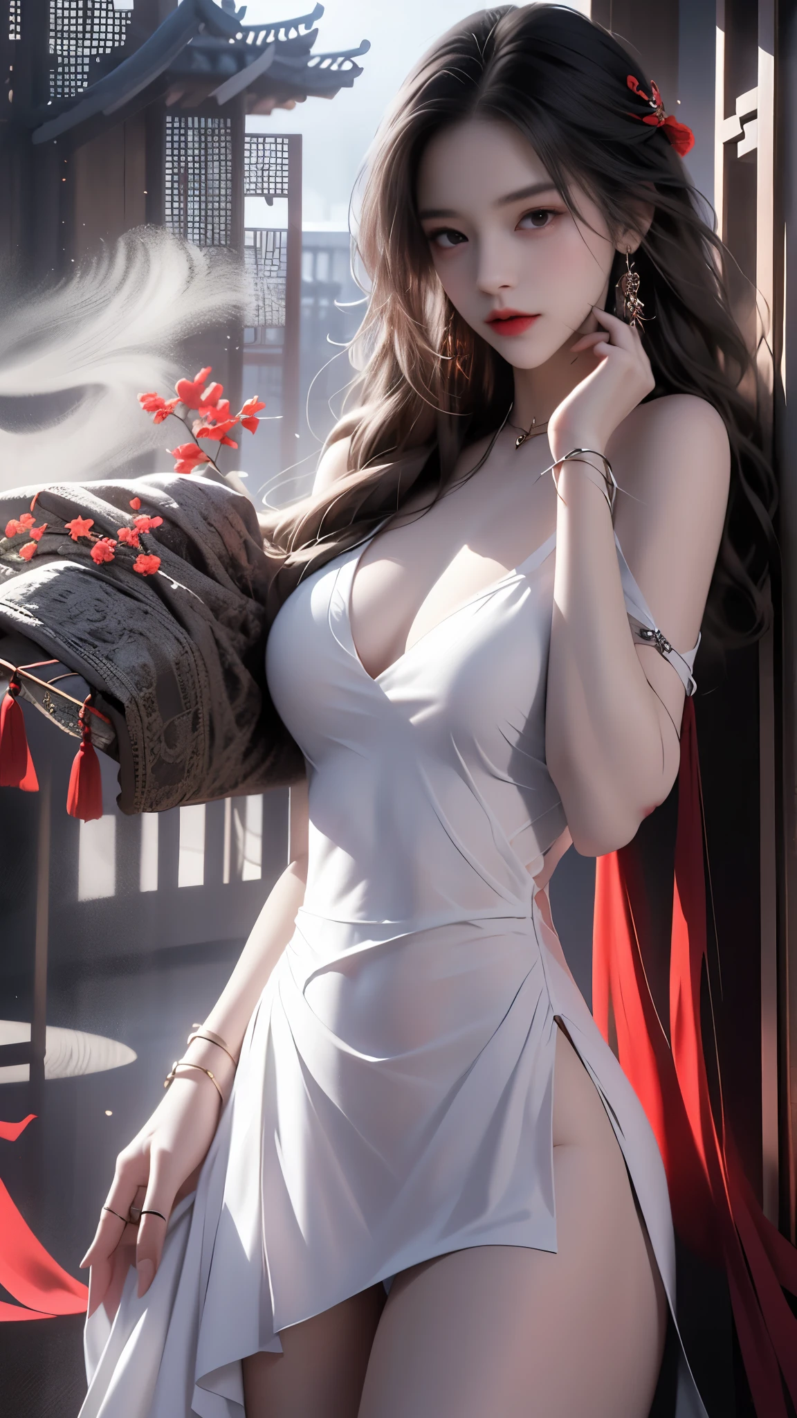 masterpiece,best quality,high质量,high清晰度,high质量的纹理,high质量的阴影,high细节,beautiful details,fine details,Extremely detailed CG,Detailed texture,lifelike的面部表现,lifelike的,rich and colorful,exquisite,sharp focus,(intricate detailake up,PureErosFace_V1:0.5),(细节美exquisite脸,(细节美exquisite眼睛),Perfect比例的脸,highDetails of the skin,Details of the skin,Four fingers and one thumb in optimal proportions,emaciated:1.3),1 girl,,high,(Smooth abs:1.55),pretty,Perfect,high,((bare shoulders)), ((The skirt is short)), (long legs),(straight legs),(thin waist),((White skin)),White skin,((White skin)),(emma watson),Big breasts,((Caucasian)),light blonde hair,Stand with legs apart,looking at the audience,whole body,Portrait of cute blonde girl,((Cherry tree)), ((站在Cherry tree下,Look into the distance)),bloom,orange mist,sports,Wisps of hair,lifelike,high品质渲染,amazing art,high品质,film texture,Fujifilm XT3,dream