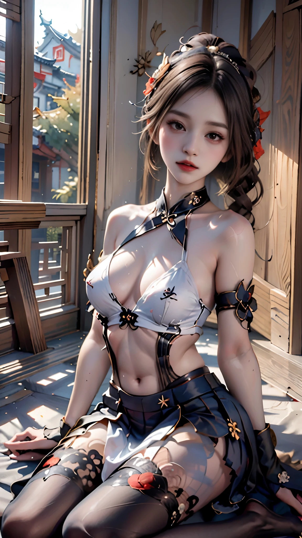 chiori,forearm gloves, lace pantyhose, heelless heels,, masterpiece,best quality,high质量,high清晰度,high质量的纹理,high质量的阴影,high细节,beautiful details,fine details,Extremely detailed CG,Detailed texture,lifelike的面部表现,lifelike的,rich and colorful,exquisite,sharp focus,(intricate detailake up,PureErosFace_V1:0.5),(细节美exquisite脸,(细节美exquisite眼睛),Perfect比例的脸,highDetails of the skin,Details of the skin,Four fingers and one thumb in optimal proportions,emaciated:1.3),1 girl,,high,(Smooth abs:1.55),pretty,Perfect,high,((bare shoulders)), ((The skirt is short)), (long legs),(straight legs),(thin waist),((White skin)),White skin,((White skin)),(emma watson),Big breasts,((Caucasian)),light blonde hair,Stand with legs apart,looking at the audience,whole body,Portrait of cute blonde girl,((Cherry tree)), ((站在Cherry tree下,Look into the distance)),bloom,orange mist,sports,Wisps of hair,lifelike,high品质渲染,amazing art,high品质,film texture,Fujifilm XT3,dream