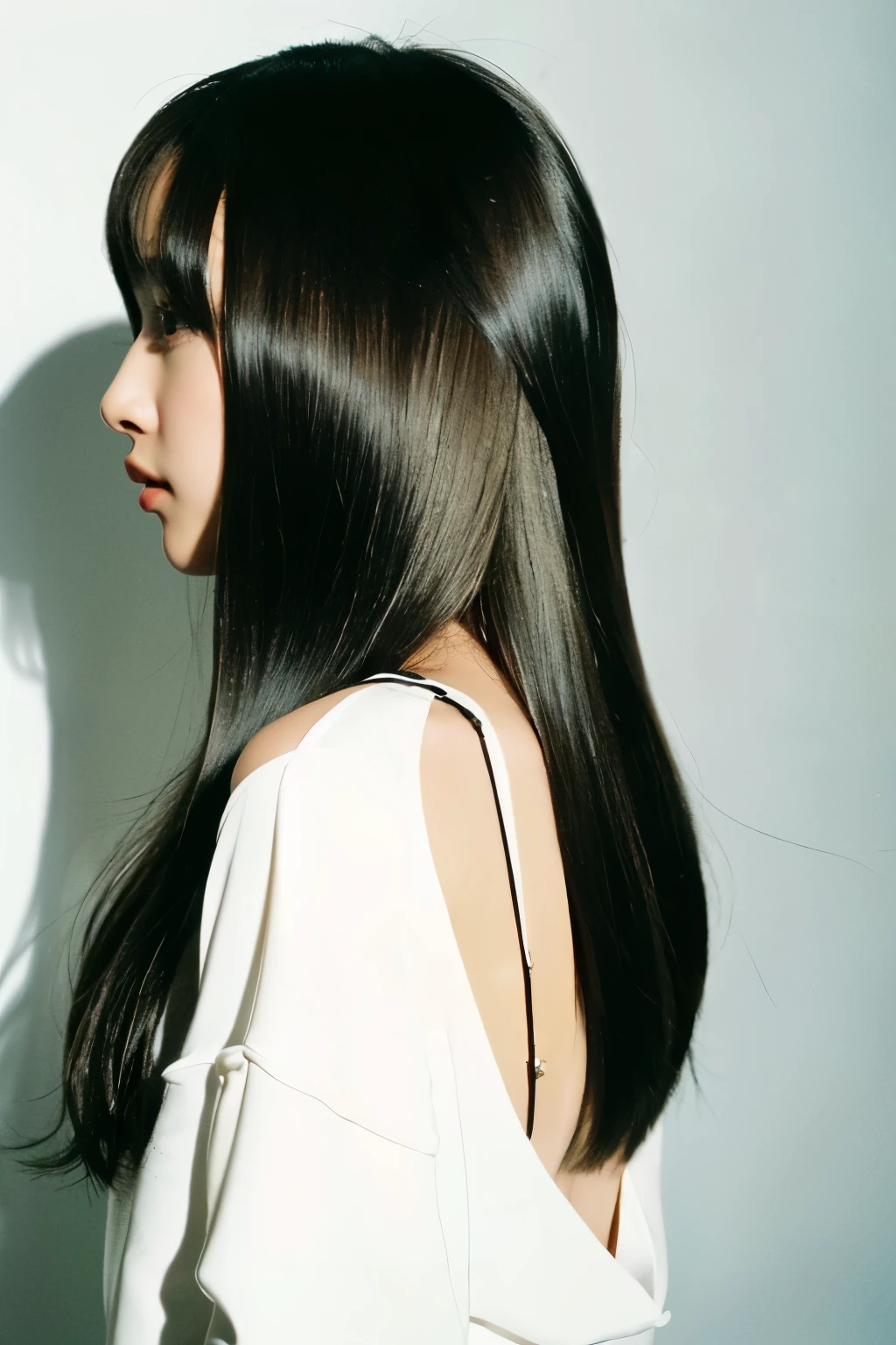 Shiny hair　long　back view　straight　Minekola　You don&#39;t have to see your face　back of head　back
