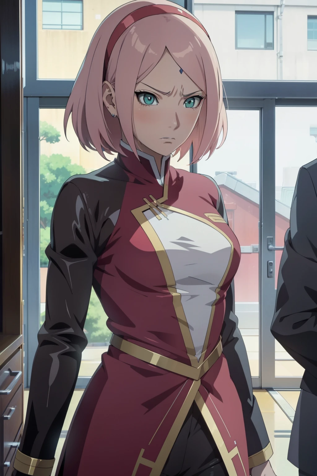 Anime character S2, Exquisite facial features, Three-dimensional facial features, Perfect face, Anime-styled, Handsome, Anime cosplay, anime girl, Detailed eye design, Long eyelashes, Beautiful hair, (wavy, short, anime hairstyle), Expressive emotions, (blushing, angry, surprised, sad), Anime clothing style, High-definition anime artwork, Dramatic shadows, Bright colors, Detailed shading, Anime theme, Anime-inspired background, Anime fans, Anime convention, Anime merchandise, Anime figurines, Anime manga, Anime series, Popular anime characters, Highly-det