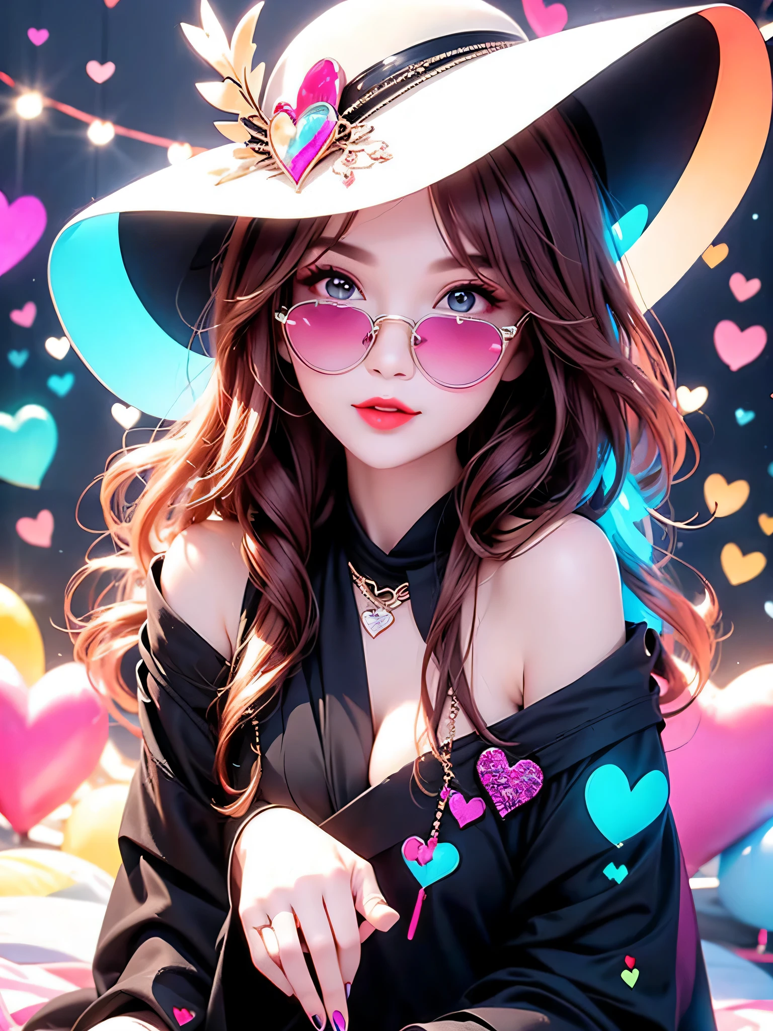 stylish design, cute, lips in love, sexy, the nicest girl, skull fashion, stylish glasses, Fashionable hats, Colorful Hearts, highest quality