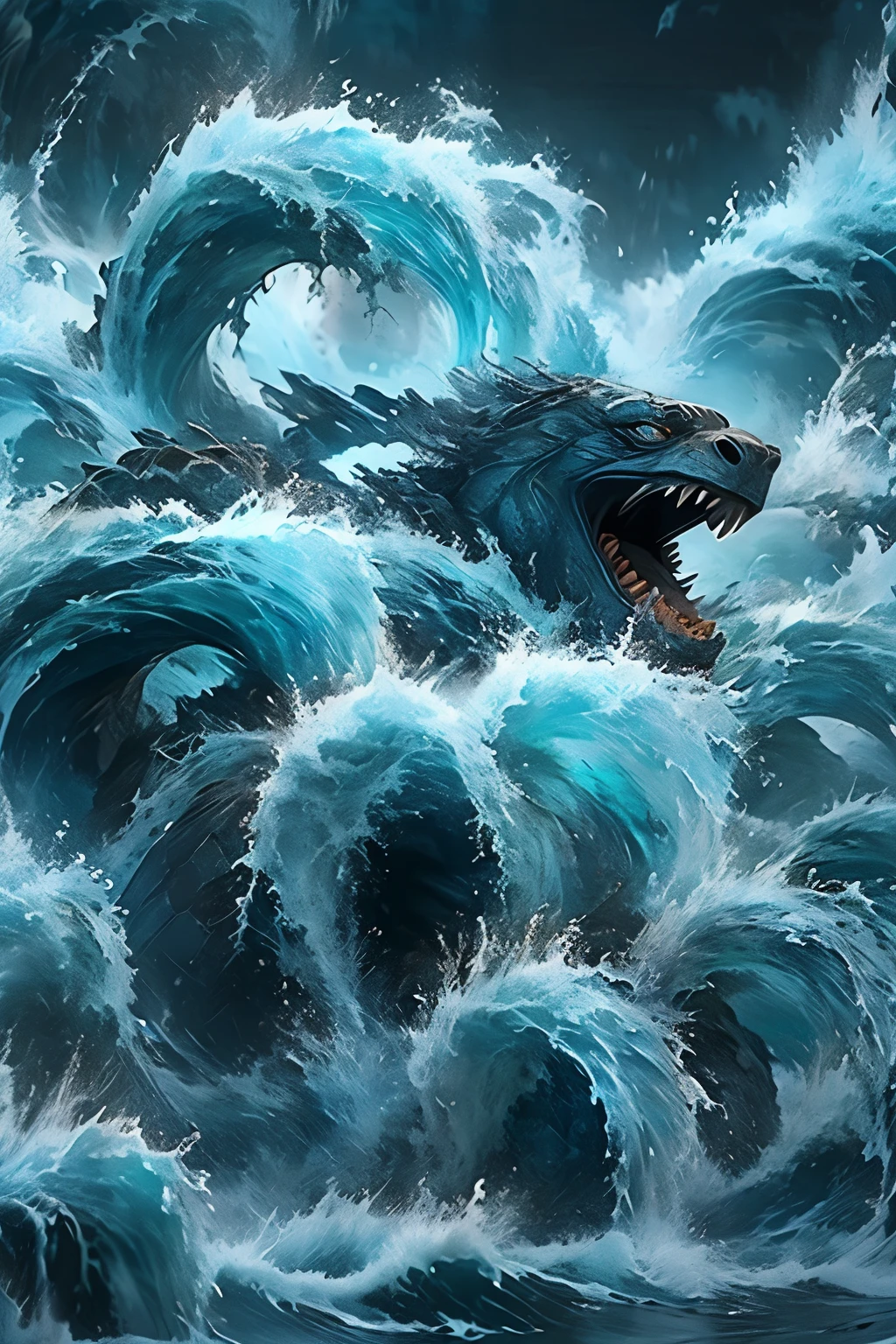 (best quality,Super detailed,actual:1.37),angry,ferocious sea turtle,roar,Provocation,irritable,deep ocean,rough waves,stormy weather,dark clouds,sharp teeth,Tail flicking,Muscle bulge,rough sea,Angry gaze,waves crashing,Thunderous sound,Deadly creatures,aquatic fury,underwater chaos,Intense exercise,ominous presence,Anger is released,vengeful creature,unleash its fury,doomsday scenario,majestic power,rapids,ruthless force,Boiling anger,strong determination,savage power,boiling water,Surging power,angry vortex,unyielding rage,great anger,deep sea creatures.
