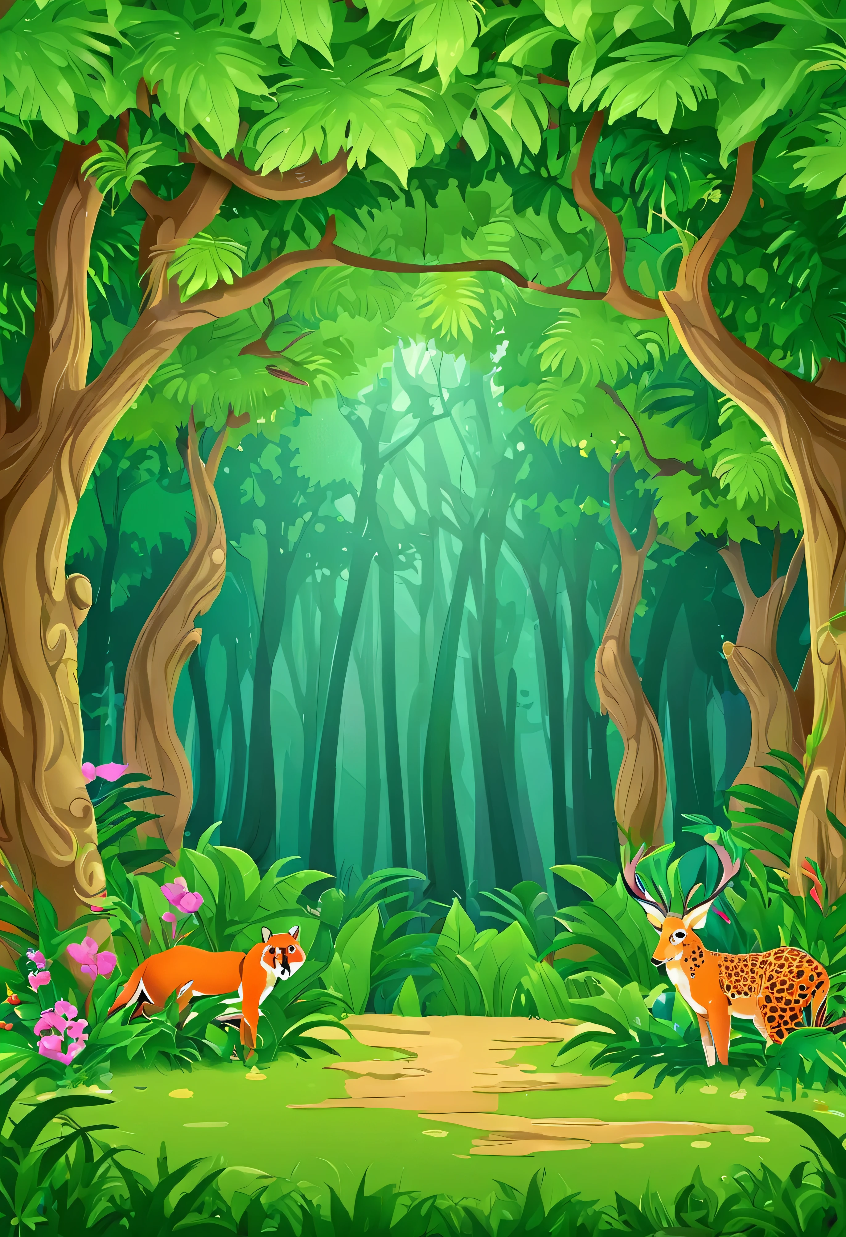more animal forest plase background 