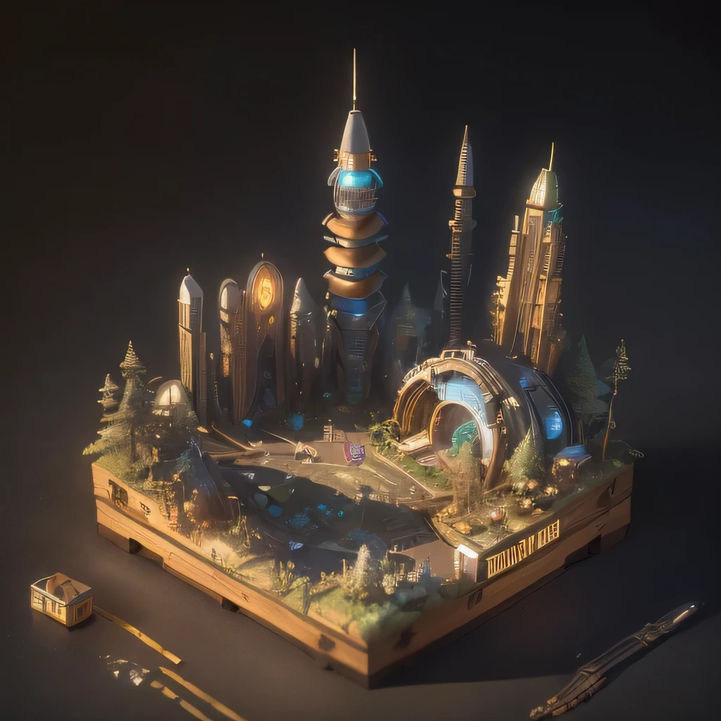 6598年Mars realistic model, (bifurcation, original photo, best quality, masterpiece:1.4),SteampunkCyberpunk6820 City,(CyberpunkMars light:1.3), Mars (related to land),(in a small nature box:1.3),Isometric, small nature, landscape on foundation,landscape,