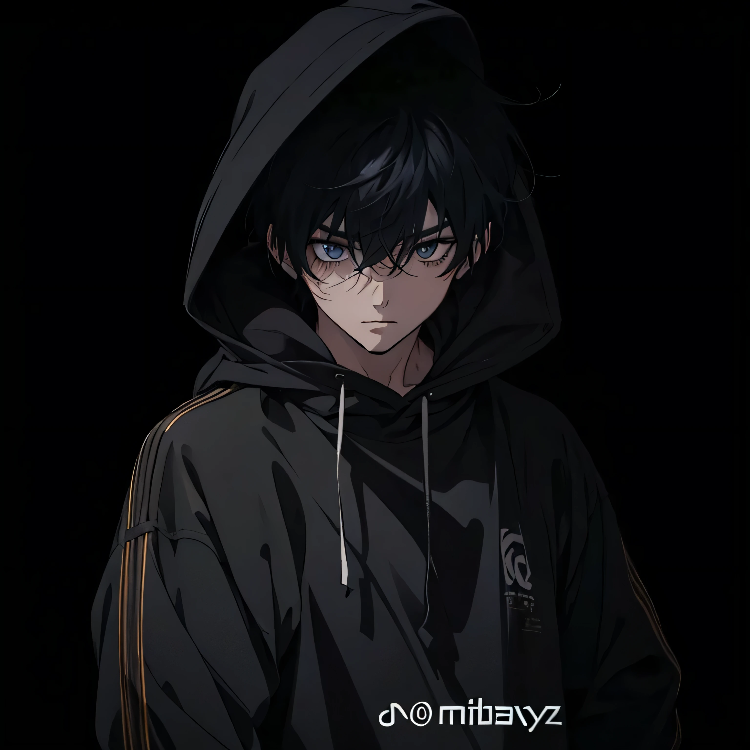 anime guy in a hoodie with a black background, artwork in the style of guweiz, high quality anime artstyle, anime moe artstyle, male anime style, anime boy, guweiz, in an anime style, mihoyo art style, young anime man, trigger anime artstyle, in anime style, high quality fanart, anime style. 8k