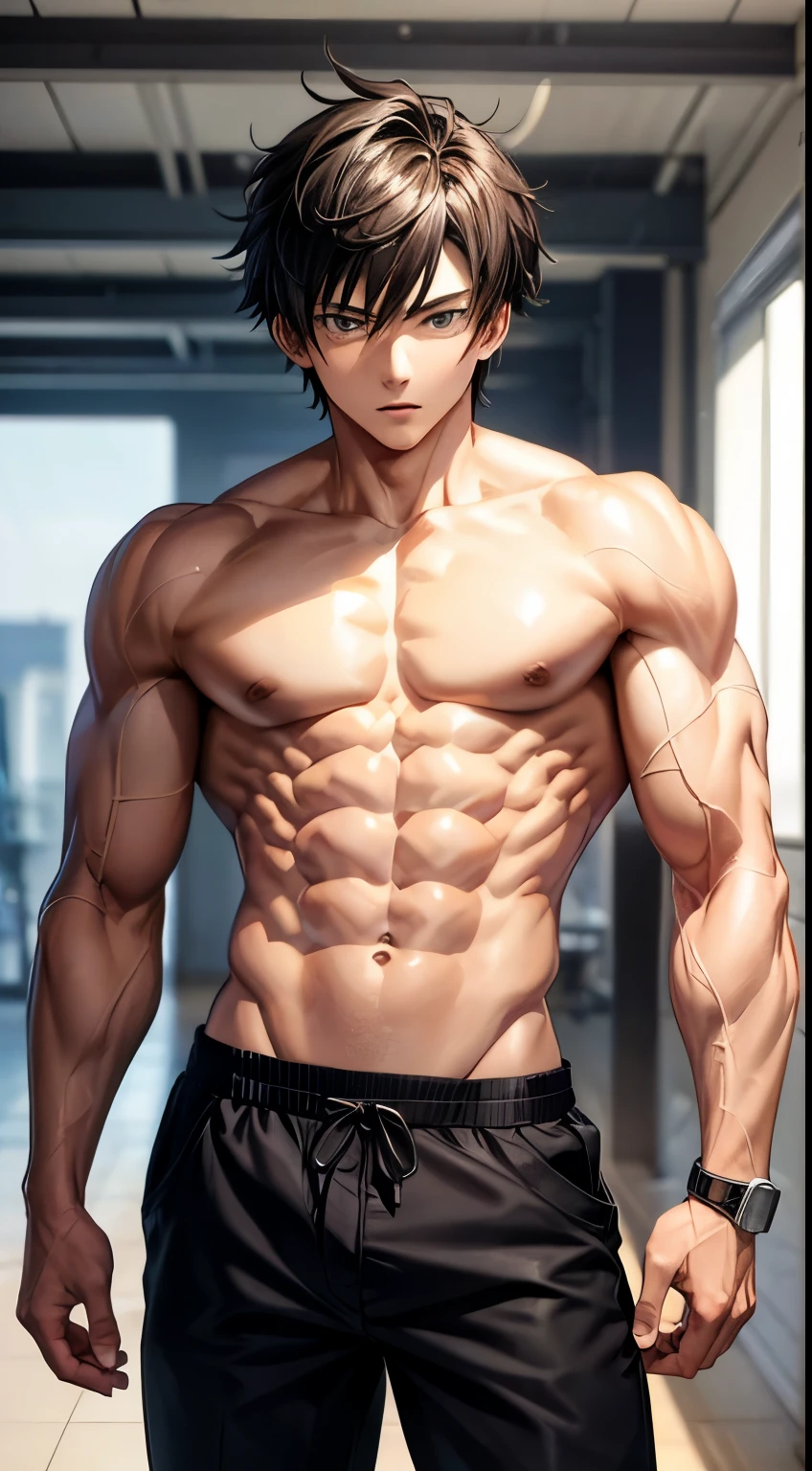 Anime guys 18 years old 
Hot guys 
Strong arms and legs
6 pack abs