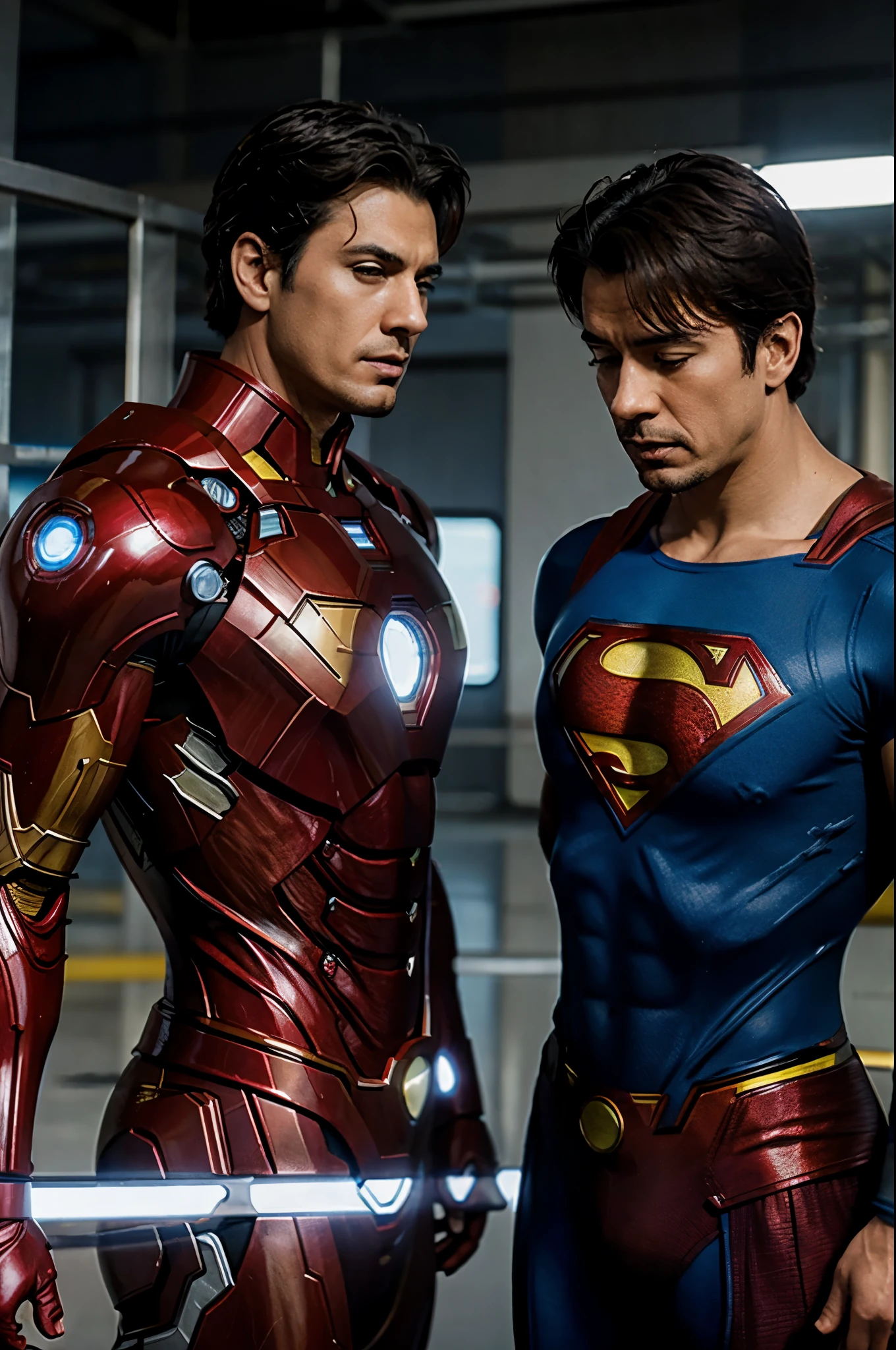 Poop Superman vs. Pink Iron Man