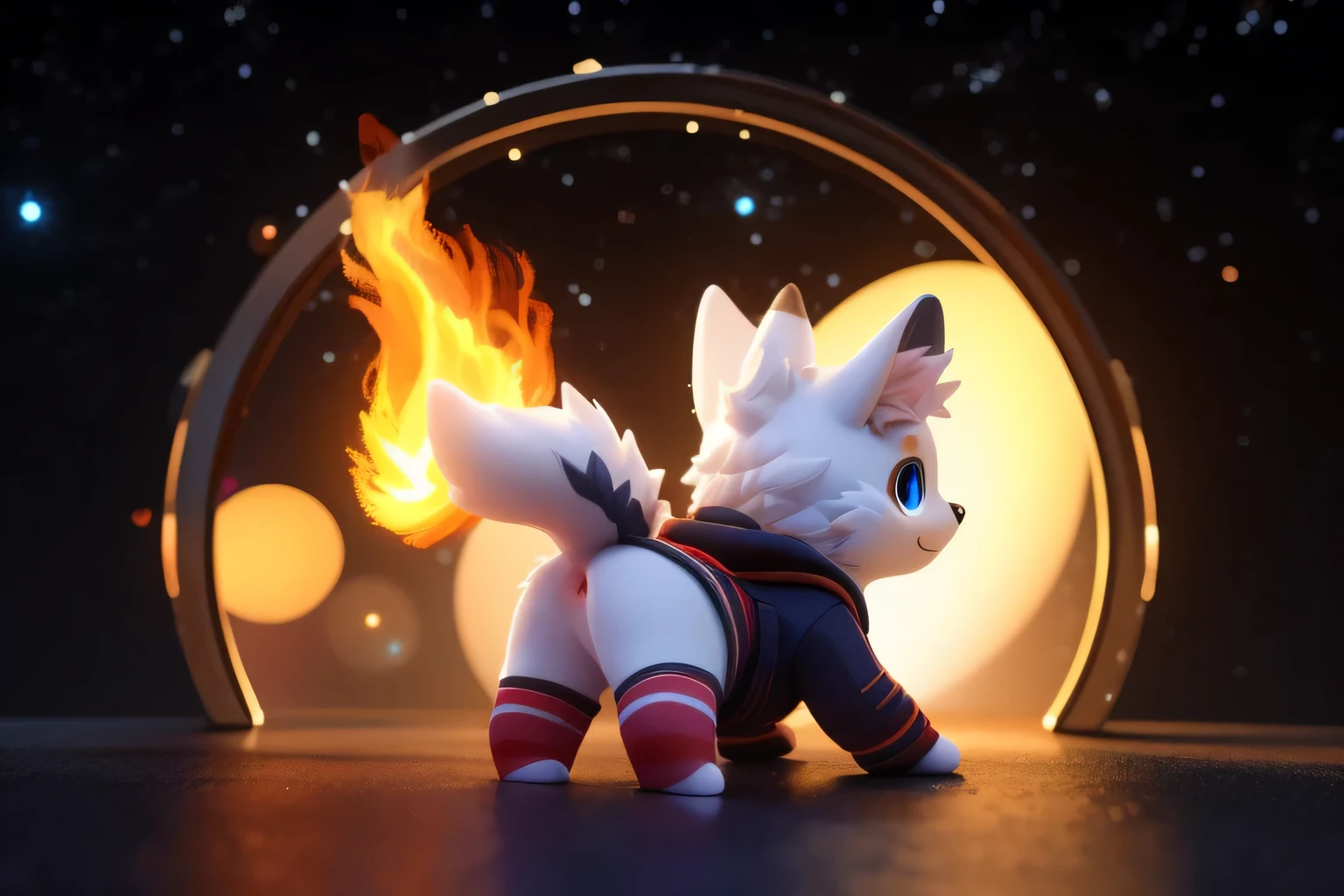 (((wilderness))), ((charming little blue wolf, already, young)) have different colored eyes， chibi， charming， logo design， Caralready， movie lighting effects， ((3D vector art))， Cute and quirky， fantasy art， Bokeh， Hand Painted， number， soft light， Isometric style， 4K resolution， photorealistic rendering， High level of detail cleaning， vector image， A lifelike masterpiece， Professional photography， simple space background， Flat white background， Isometric，Vibrant vector, , hoodie, bottomless pit, Fine hairs, Anisotropic fur gloss, ((subsurface scattering)), In the park, ((The body is very wide)), ((animal genitals)), [[vein]], (on all fours), ((Show rear)), [anus], ((Show rear)) ,[vaginal] big tail, ((Striped knee-length socks))