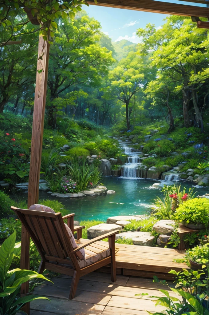 highest quality、lush forest and plants