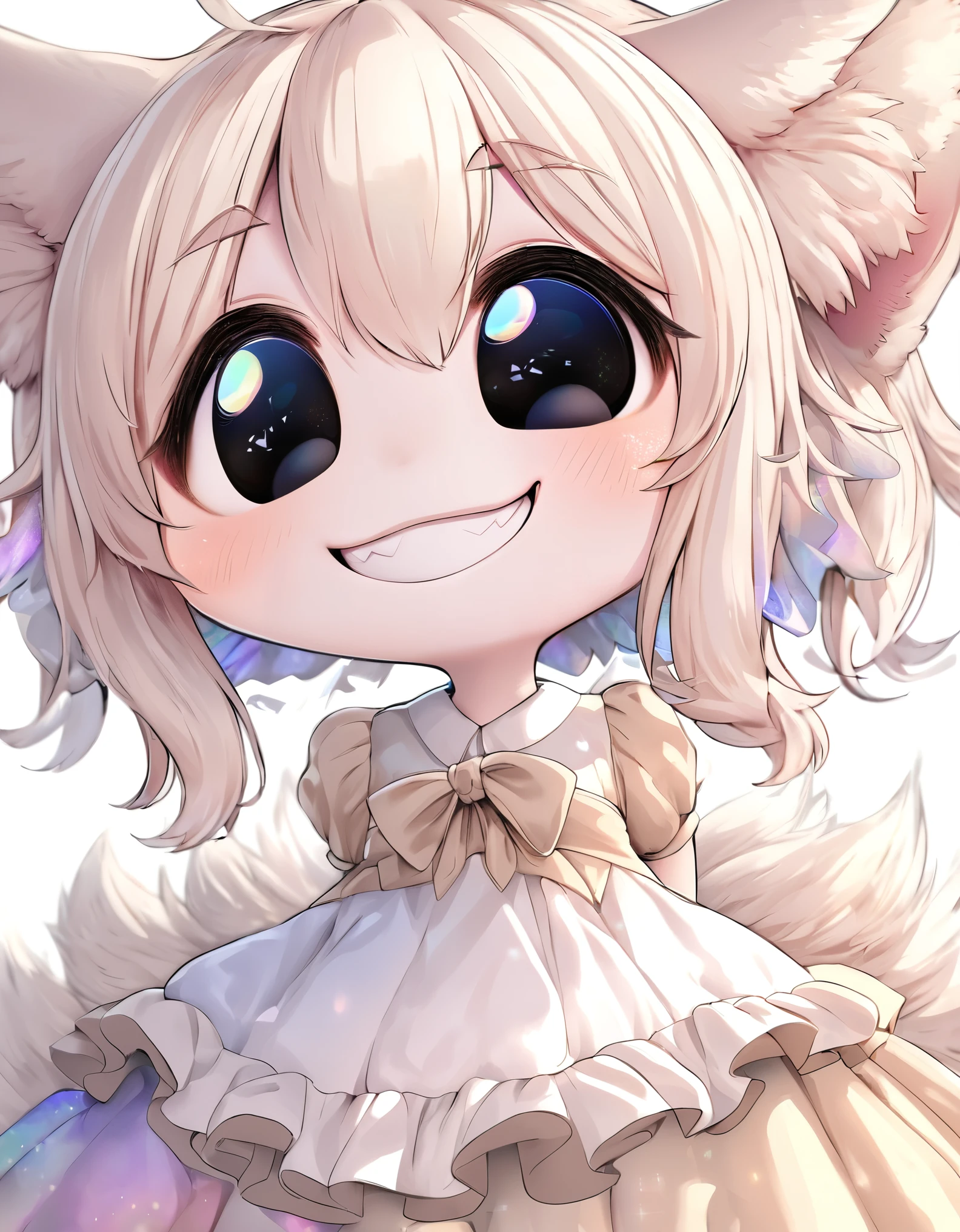 funny Image, face focus, portrait, best quality, super fine, 16k, cute girl is shocked, stops thinking, sweats coldly, and freezes her mouth like in a manga, white round eyes