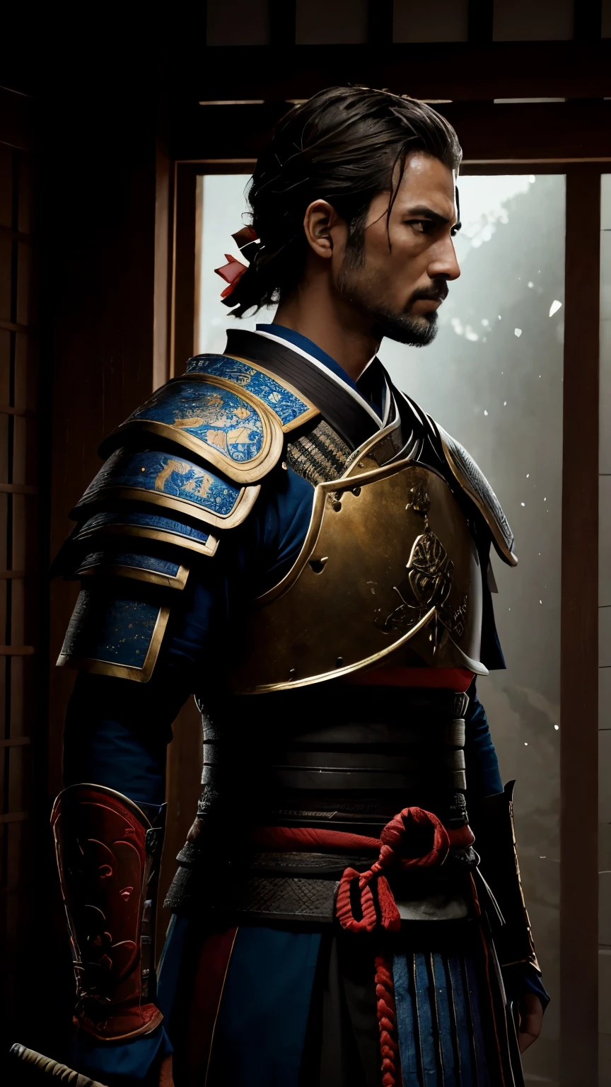  Samurai vs Samurai, espadas y rostros de furia: realistic epic, soft cinematographic portrait, Adobe Lightroom, photography laboratory, muy detallado, despondent, (colores neutros: 1.2), (HDR: 1.4), (colores suaves: 1.2) ), hiperdetallado, (art station:1.4), cinematographic, warm lights, dramatic light, (Detalles intrincados:1.1), fondo complejo, (rutkowski:0.66), (azul y naranja:0.4)