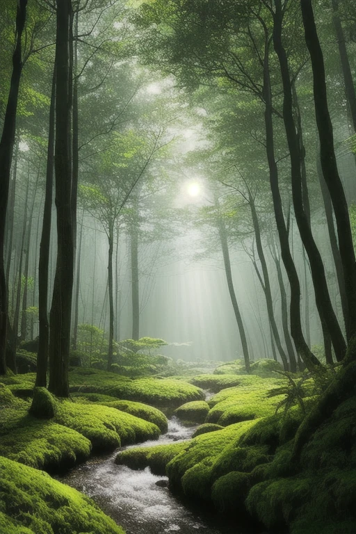 Behold the mesmerizing pattern of light and shadow played out in the depths of a hyper-realistic forest, a scene meticulously captured in 8k quality photography. Each intricacy and detail is brought to life, inviting the viewer to step into a world of tranquility and immerse oneself in the otherworldly atmosphere. The forest, with its towering trees adorned with moss and vibrant undergrowth, unfolds before the eyes in a breathtaking display of nature's grandeur. This award-winning photograph transports the soul, showcasing the intricate beauty of the forest in high detail. The play of sunlight filtering through the canopy and casting