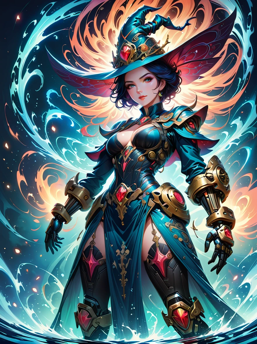 (masterpiece, top quality, best quality, official art, Beautiful and beautiful:1.2), (1 girl), extremely detailed, (fractal art:1.3), rich and colorful, most detailed, perfect face, Upper body, high dynamic range, (pray:1.3), (white cloak golden lines:1.2), galaxy, (light streaks), Eye-catching visuals, (dynamic stripes, glow trail:1.2), bright colors,